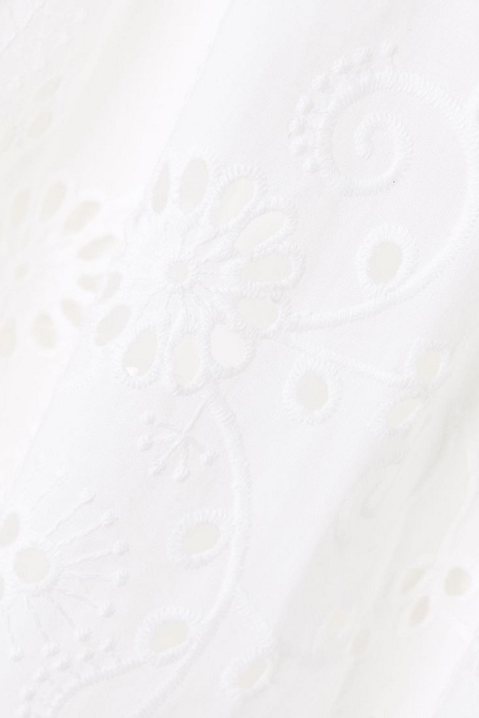 Carolina Herrera Pleated Broderie Anglaise Cotton Midi Dress In White