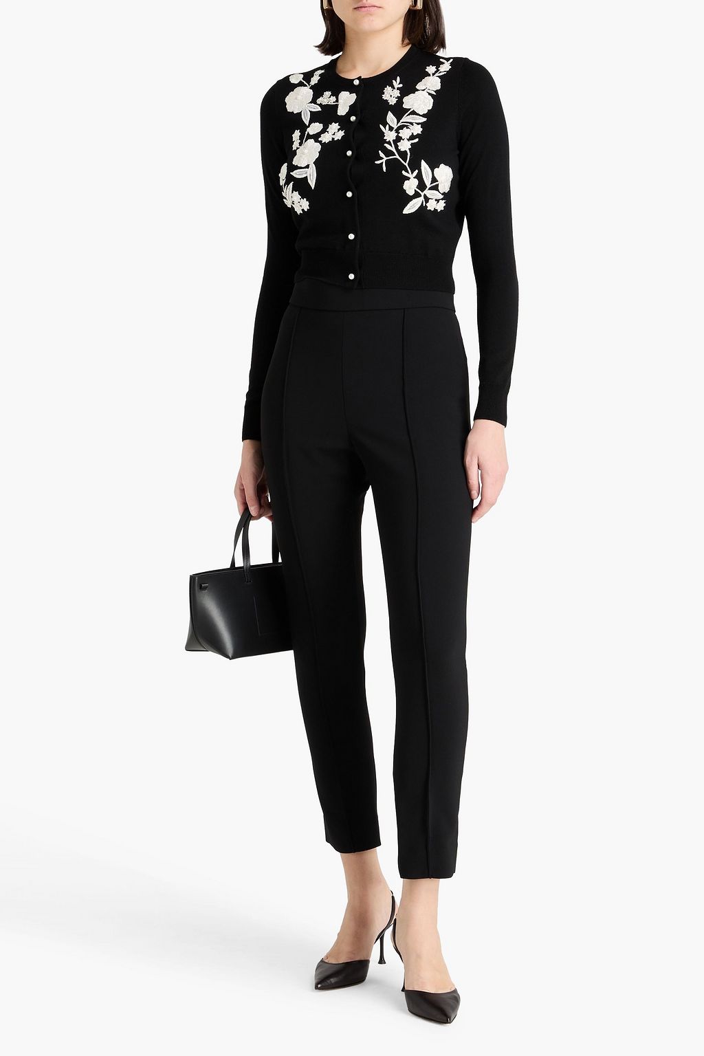 CAROLINA HERRERA Stretch-crepe skinny pants
