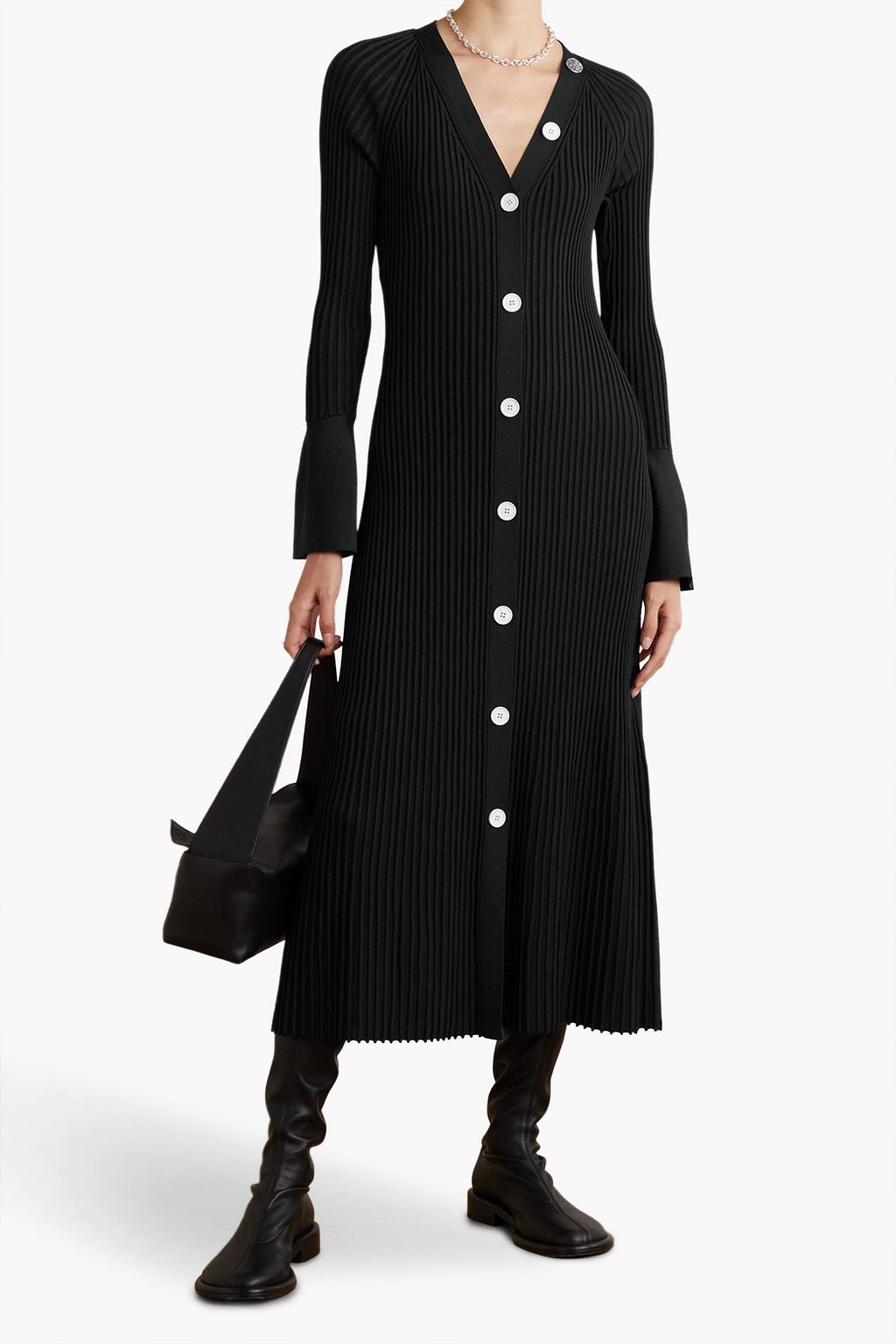 PROENZA SCHOULER Midikleid aus Rippstrick