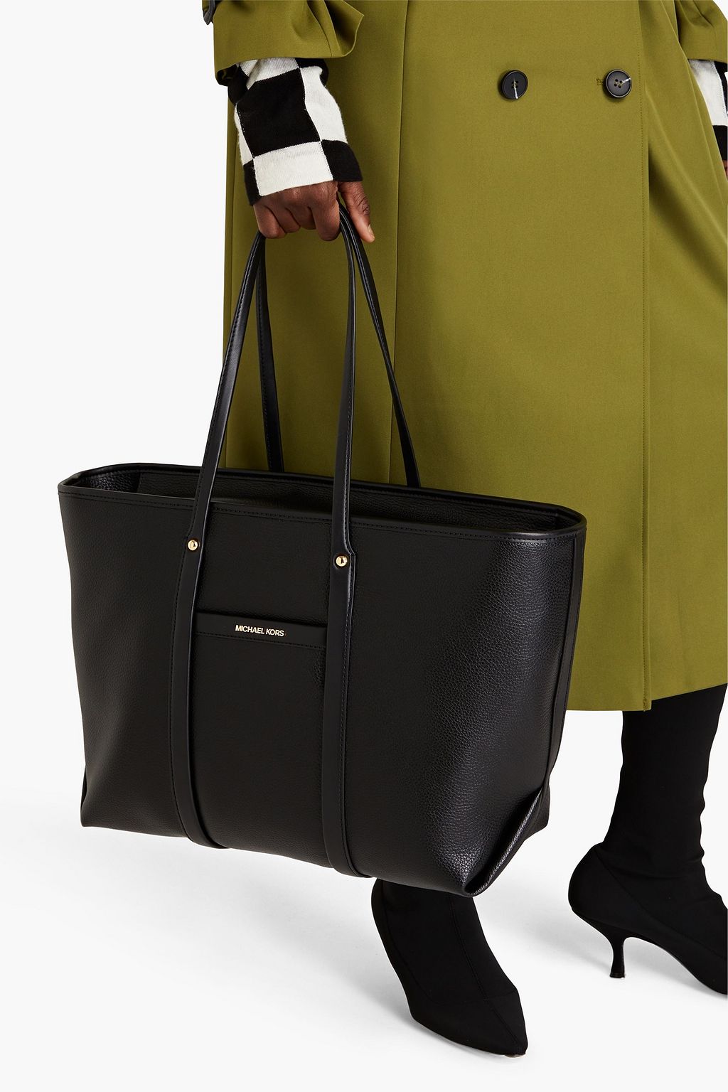 MICHAEL MICHAEL KORS Faux pebbled-leather tote