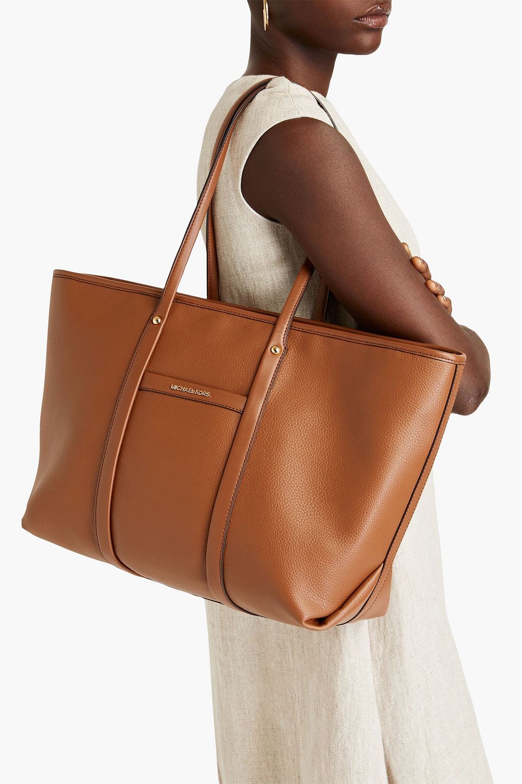 MICHAEL MICHAEL KORS Faux pebbled-leather tote