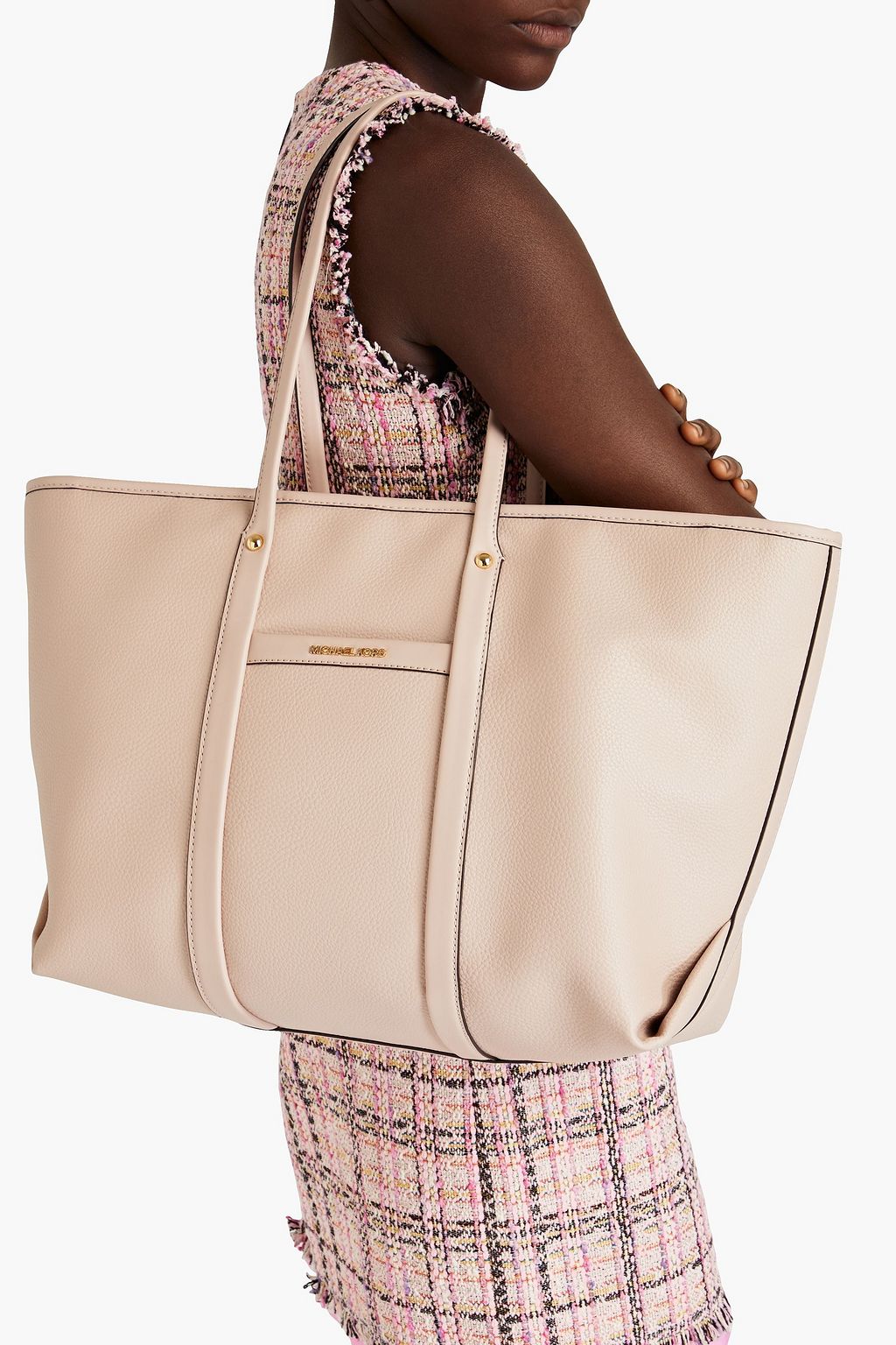 MICHAEL MICHAEL KORS Faux pebbled-leather tote