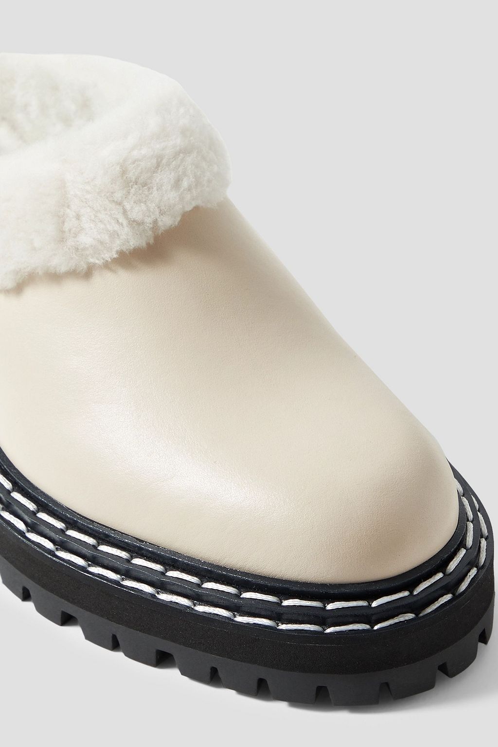 PROENZA SCHOULER Shearling-lined leather mules