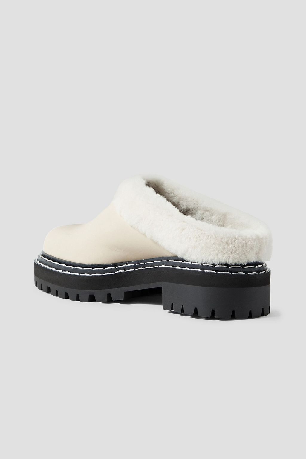PROENZA SCHOULER Shearling-lined leather mules