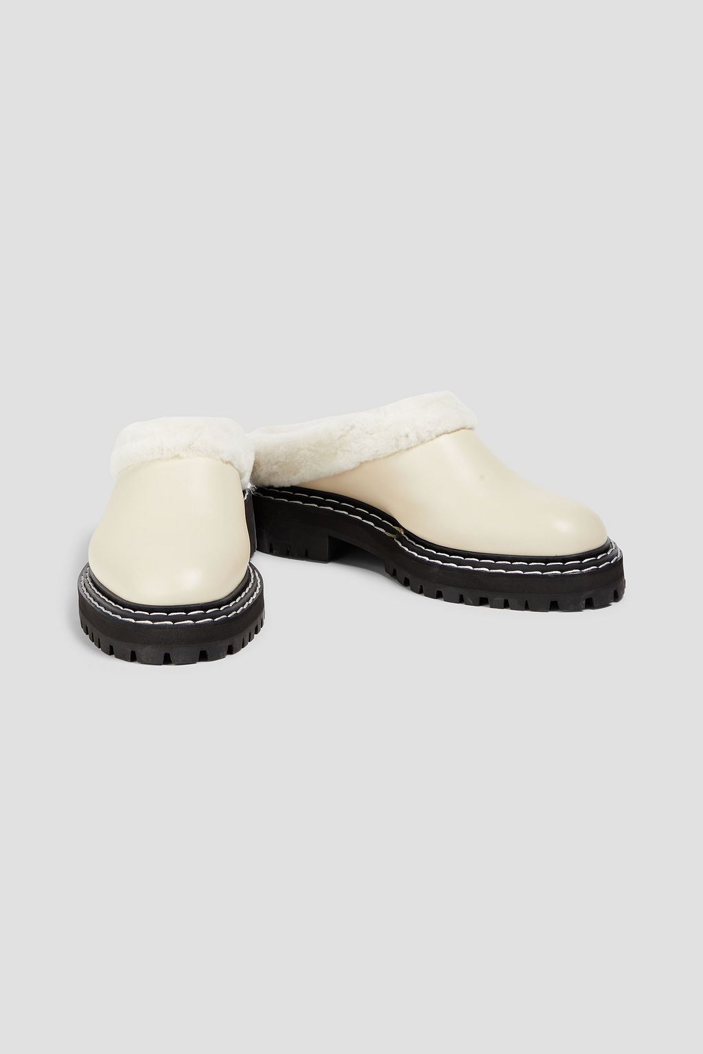 PROENZA SCHOULER Shearling-lined leather mules