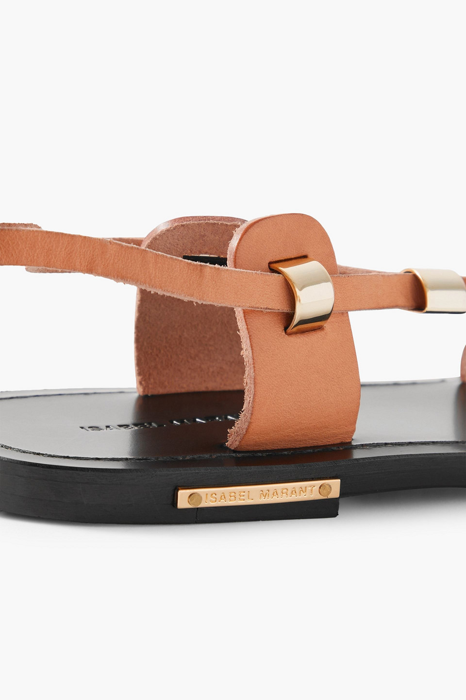 Isabel Marant Anil Lace-up Leather Sandals In Nudefarben