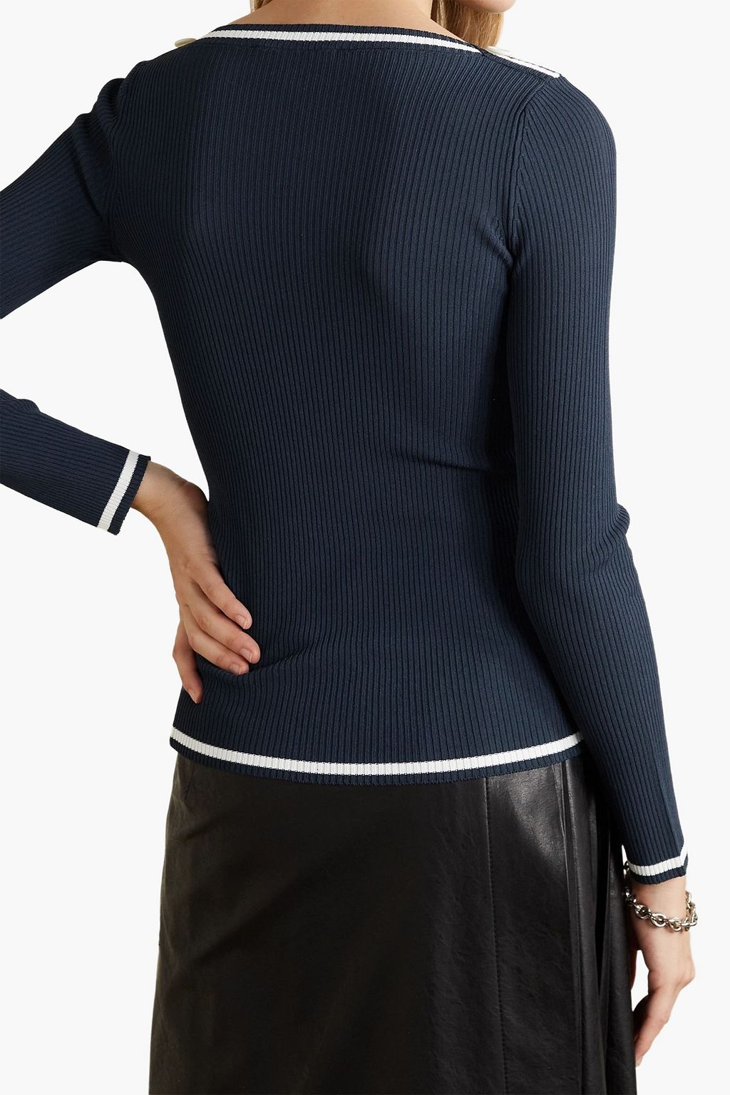 MAX MARA كنزة رياضية 'داندي' بحبكة مضلّعة