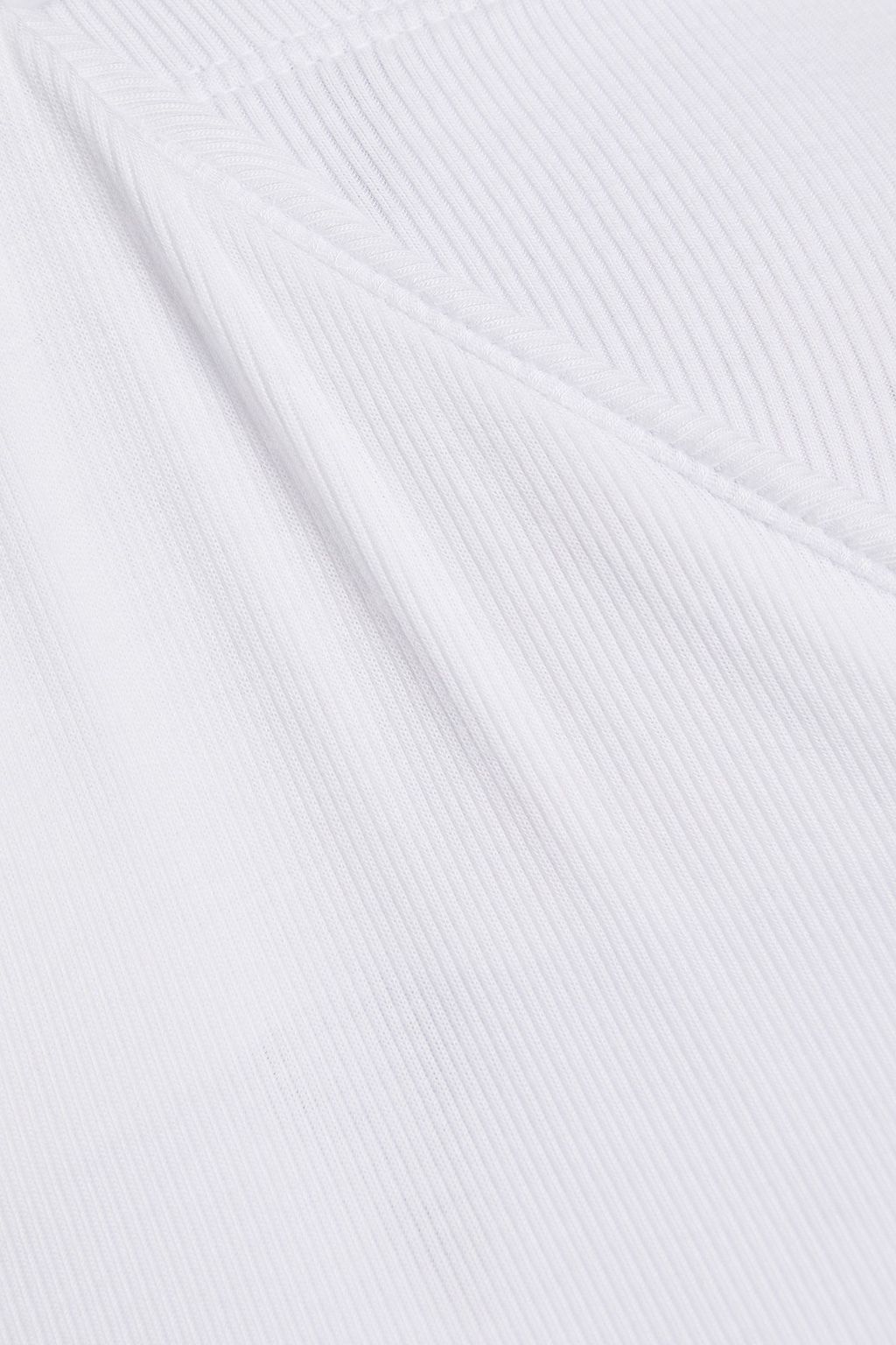 ENZA COSTA Ribbed jersey halterneck top