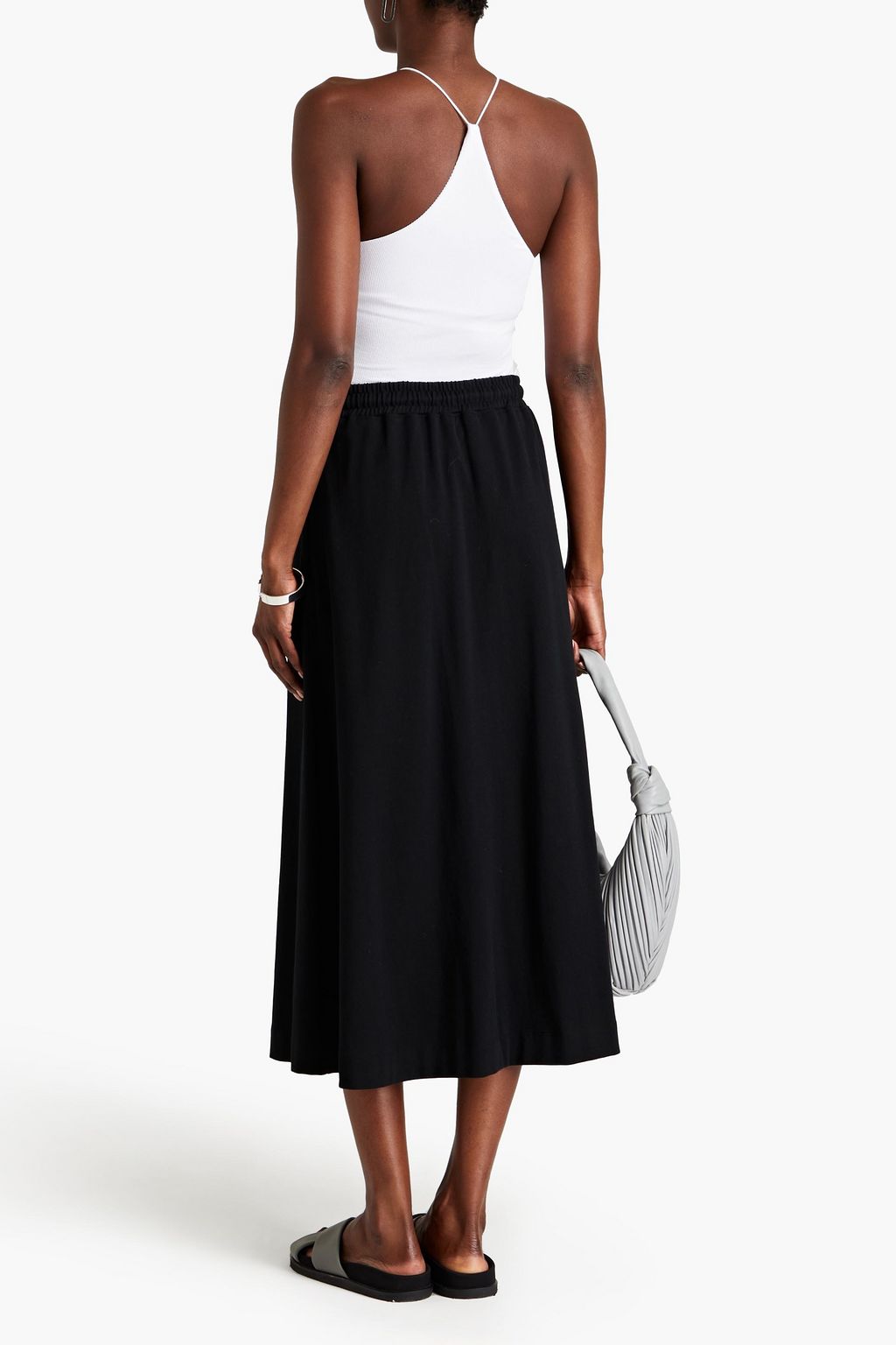 ENZA COSTA Ribbed jersey halterneck top
