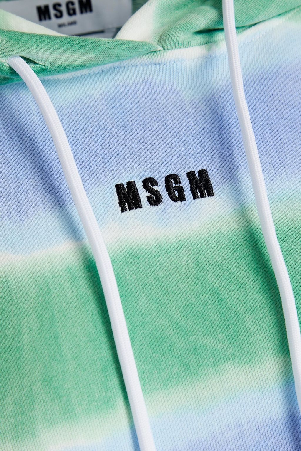 MSGM フレンチコットンテリー フーディ プリント入り