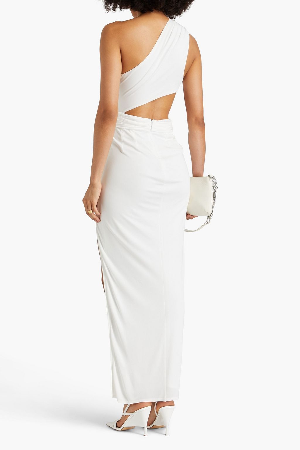 RONNY KOBO One-shoulder cutout draped jersey maxi dress | THE OUTNET