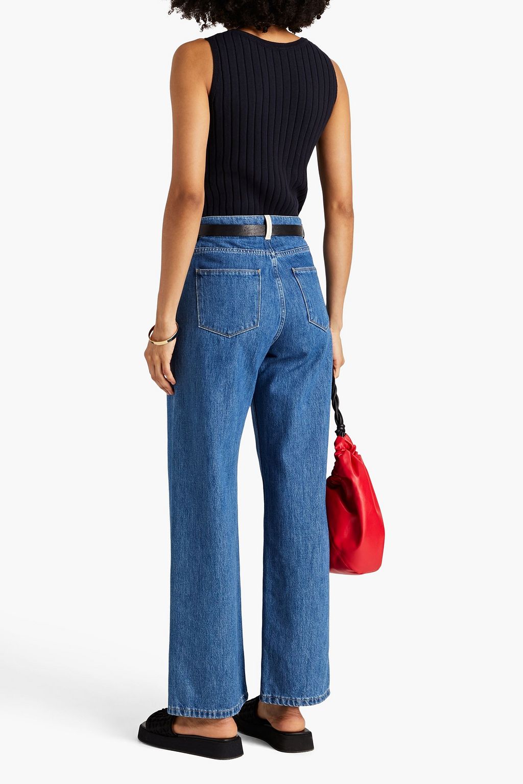 MAX MARA Leisure Fetta geripptes Tanktop aus einer Baumwollmischung