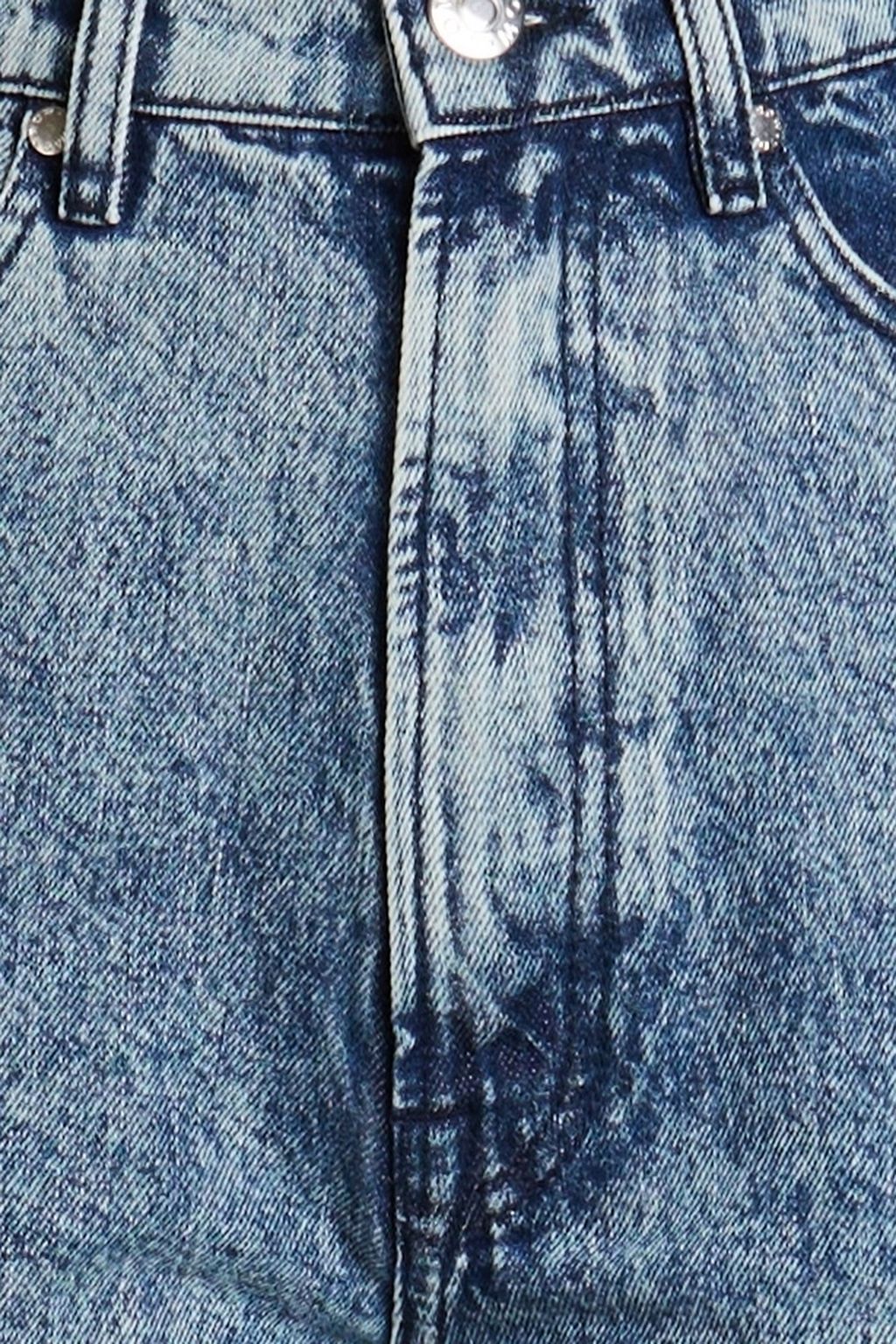 TOMORROW DENIM جينز 'إيوا' بأرجل مستقيمة وخصر عالٍ مغسول بالحمض