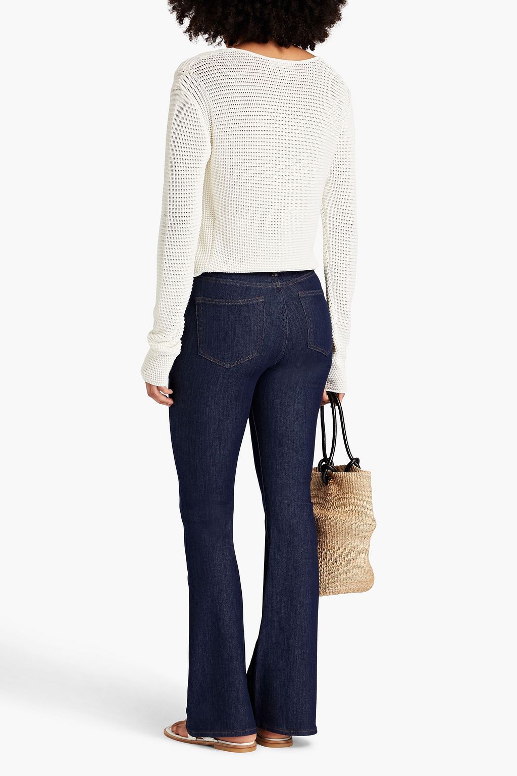 TOMORROW DENIM Albert high-rise flared jeans