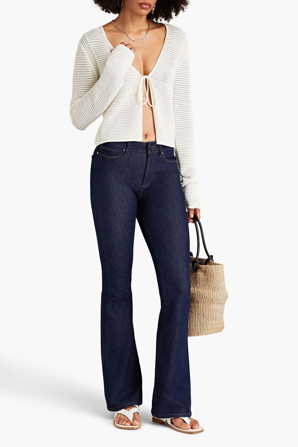 TOMORROW DENIM Albert high-rise flared jeans