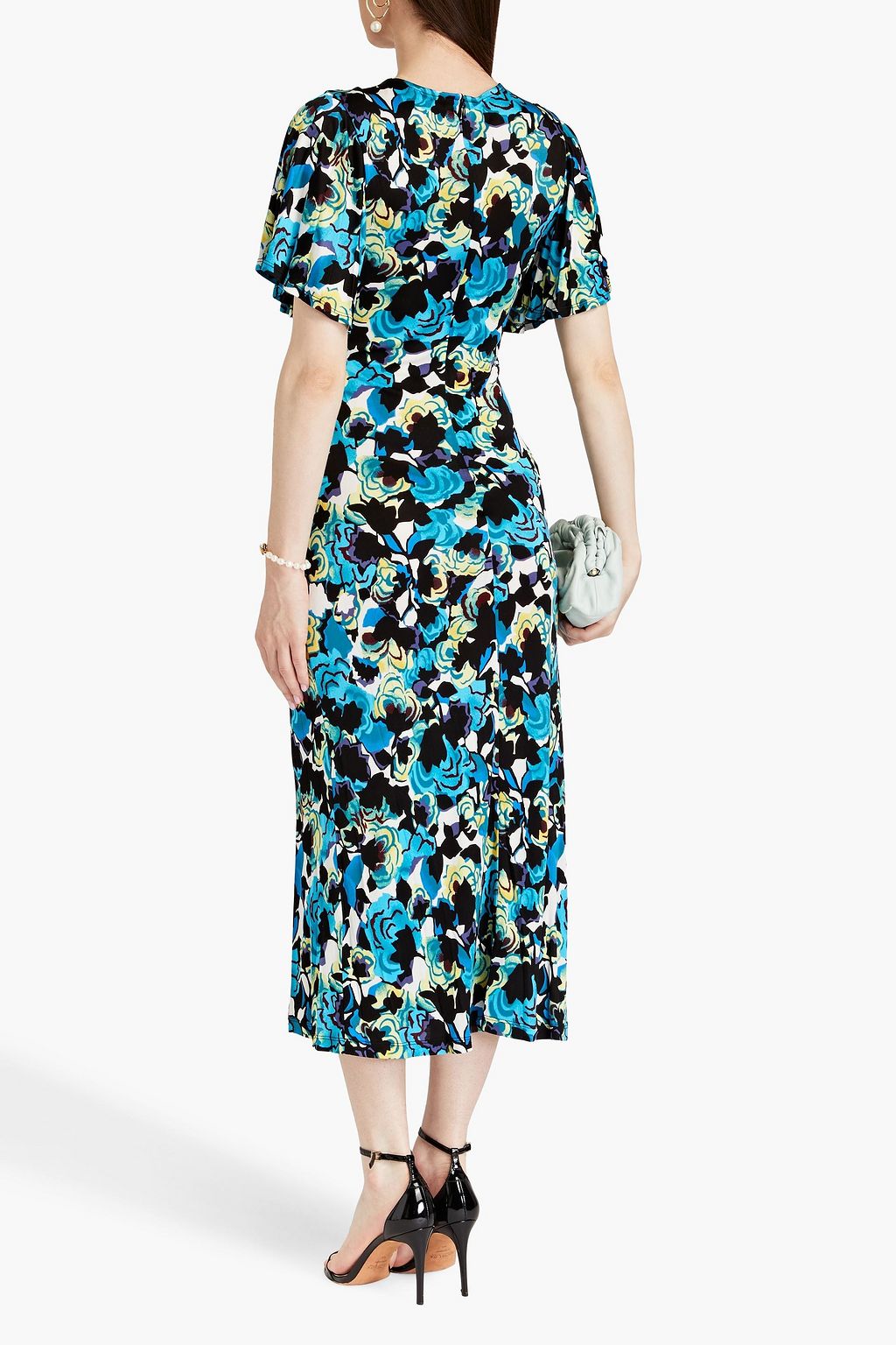 DIANE VON FURSTENBERG Zetna wrap-effect floral-print jersey midi dress