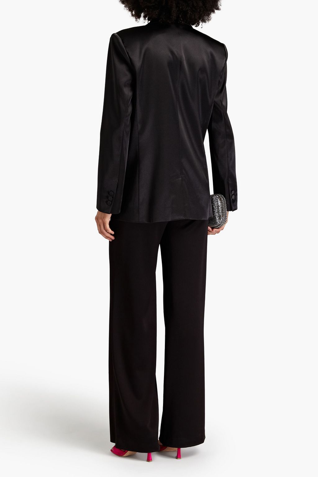 FRAME Satin blazer | THE OUTNET