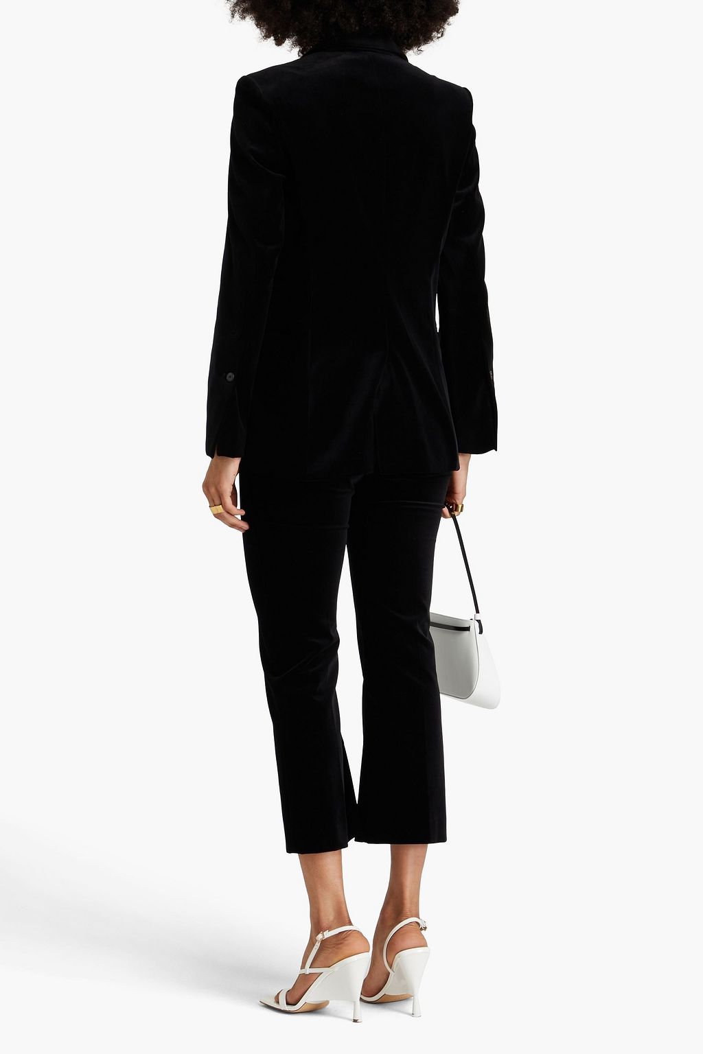 FRAME Cotton-blend velvet blazer