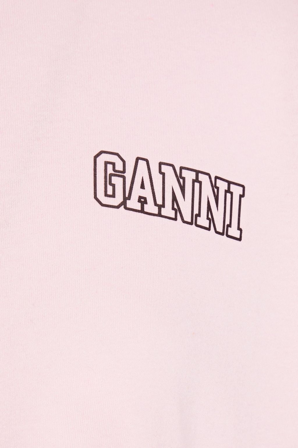 GANNI Oberteil aus Jersey aus einer Baumwollmischung mit Logoprint