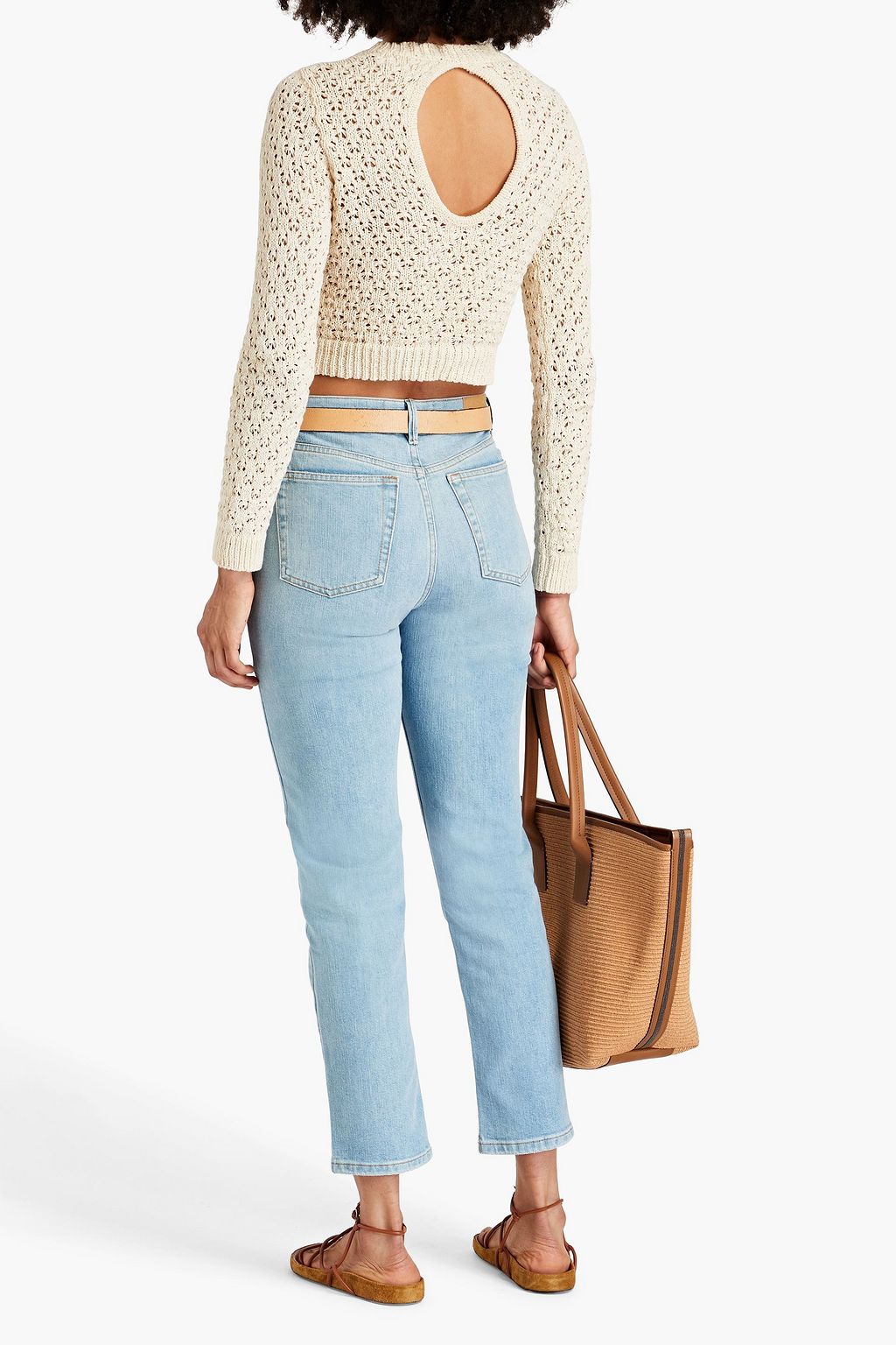 TOMORROW DENIM جينز 'تيريزا' بأرجل ضيقة وخصر عالٍ