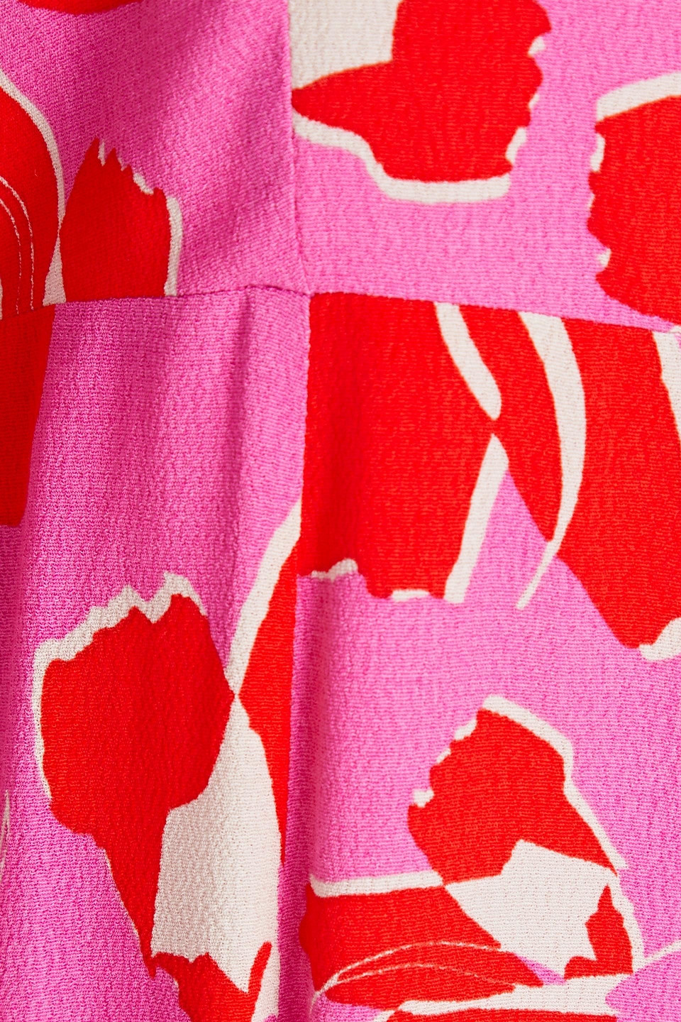 Diane Von Furstenberg Pleated Floral-print Crepe Midi Dress In Red