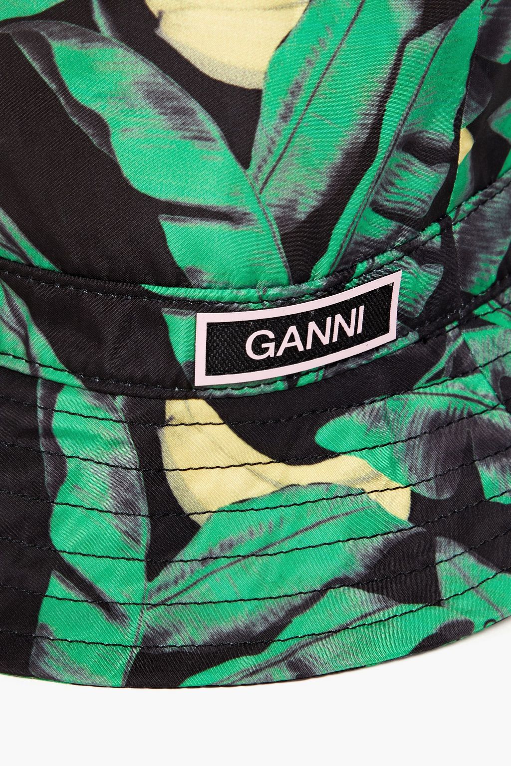 GANNI Printed shell bucket hat