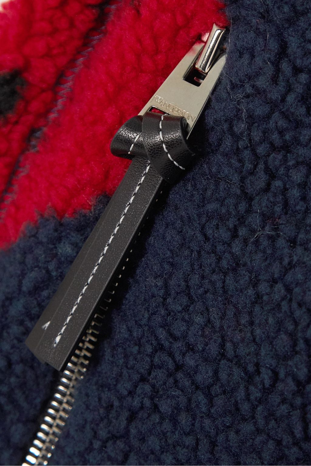 JW ANDERSON بنطال رياضي من صوف ناعم مزين بطبعات