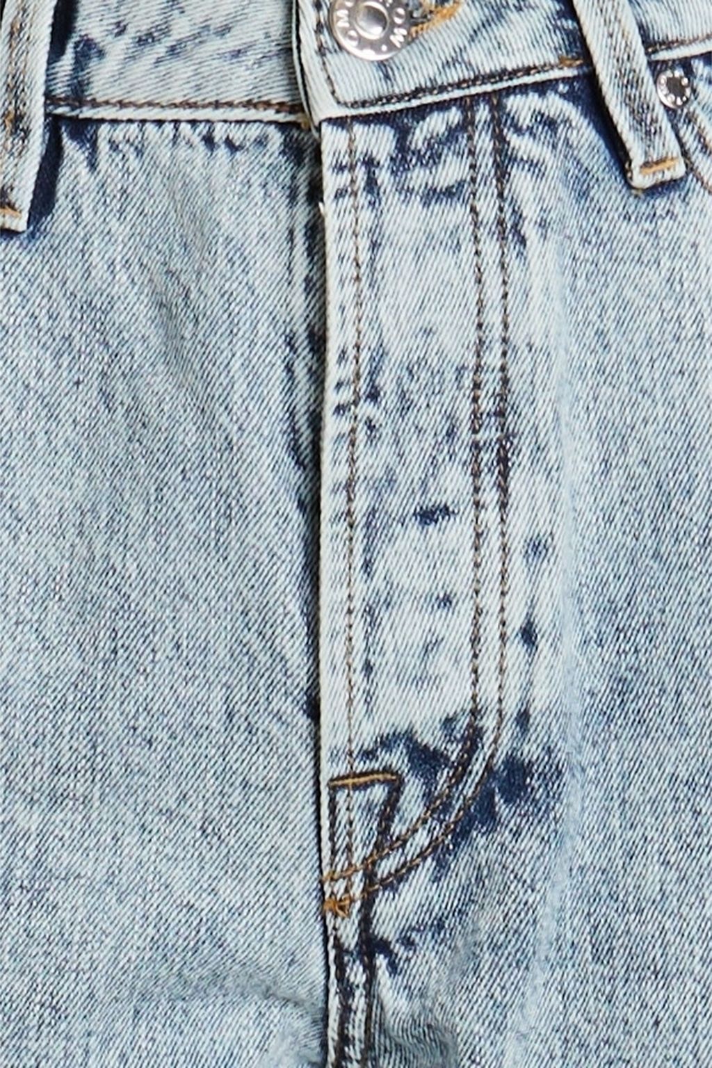 TOMORROW DENIM جينز 'مانديلا' بأرجل مستقيمة وخصر عالٍ مغسول بالحمض