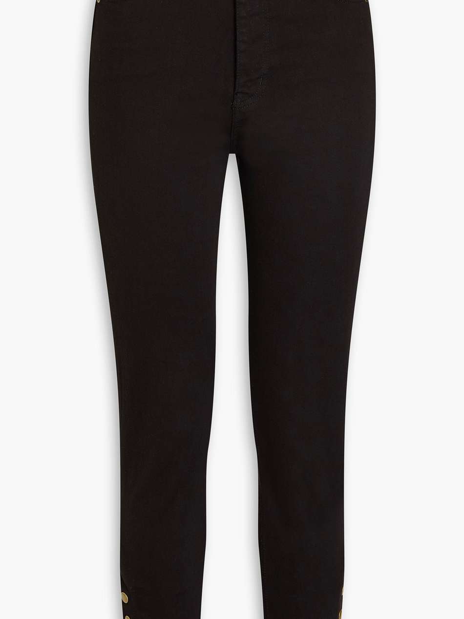 the snapped high-rise skinny jeans