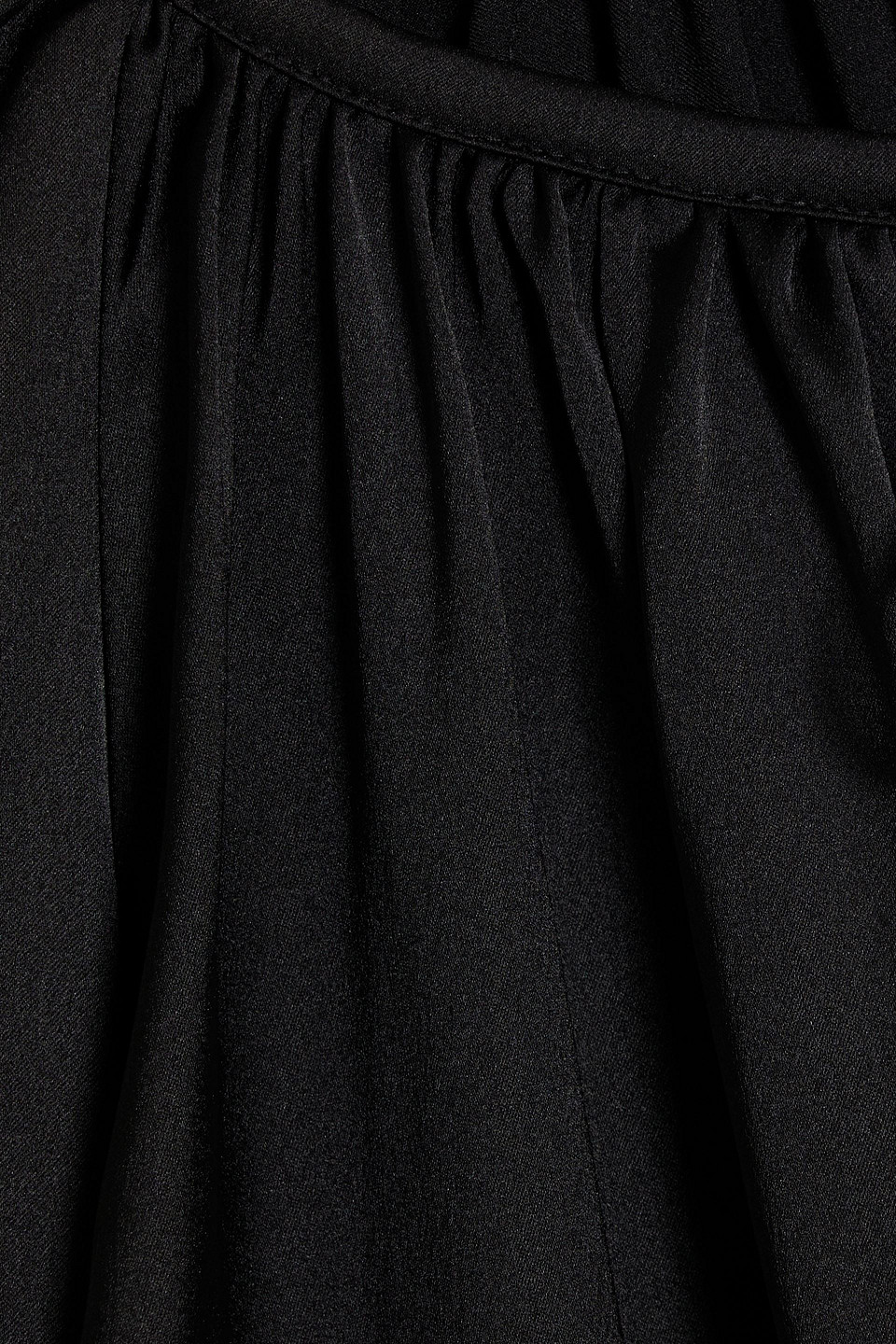 Frame Satin Blouse In Black