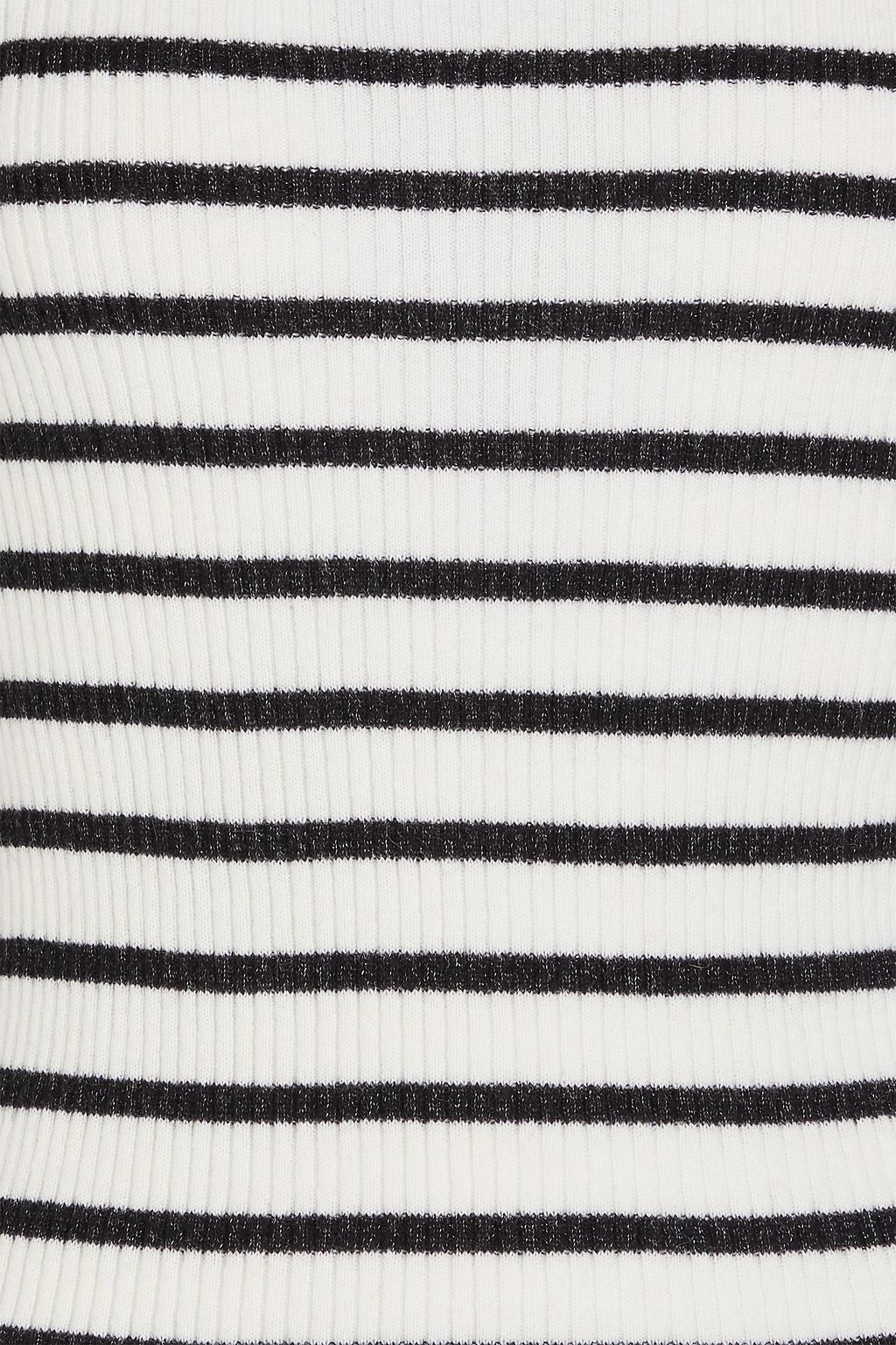 FRAME Striped wool, cashmere and silk-blend sweater