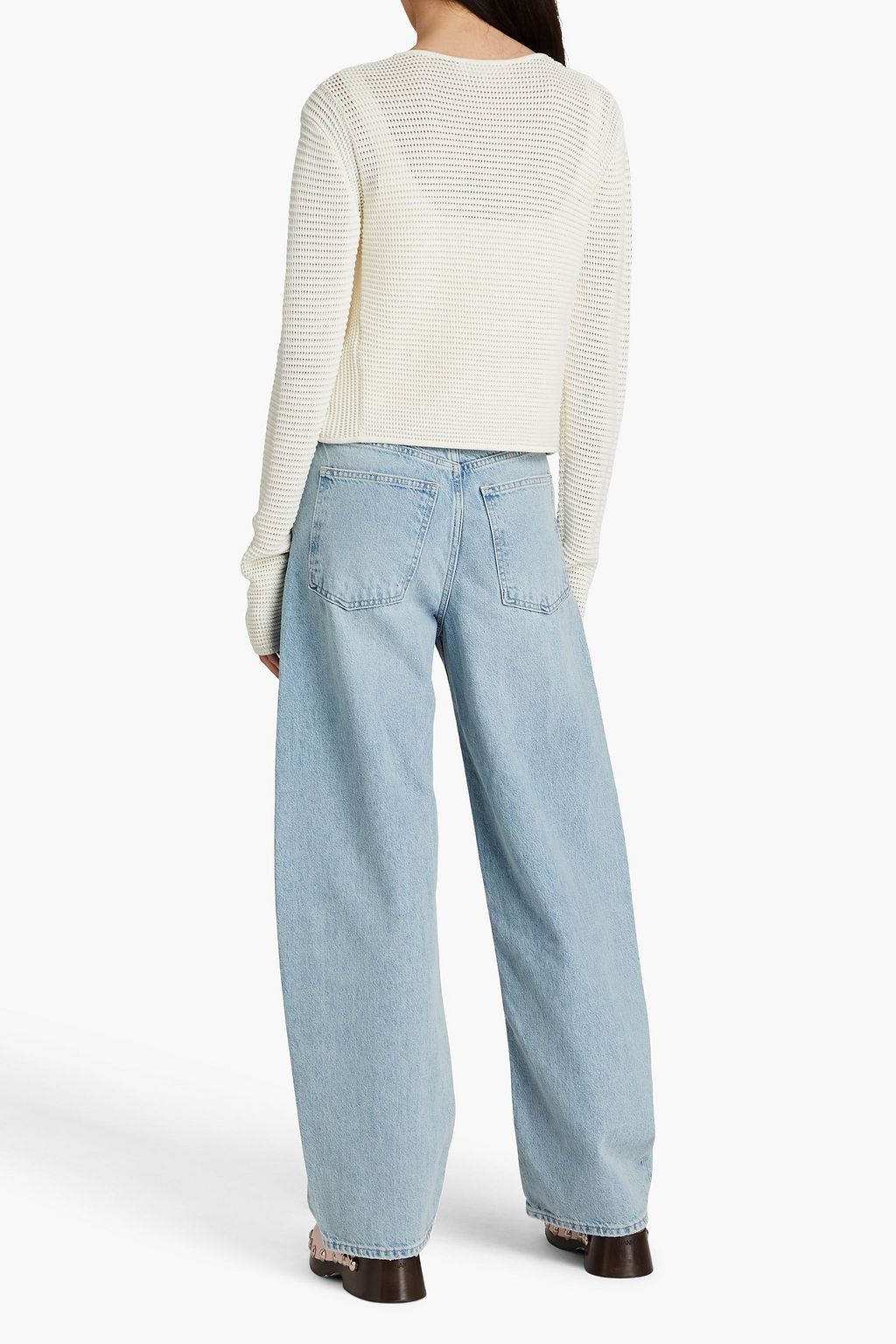 FRAME High-rise tapered jeans