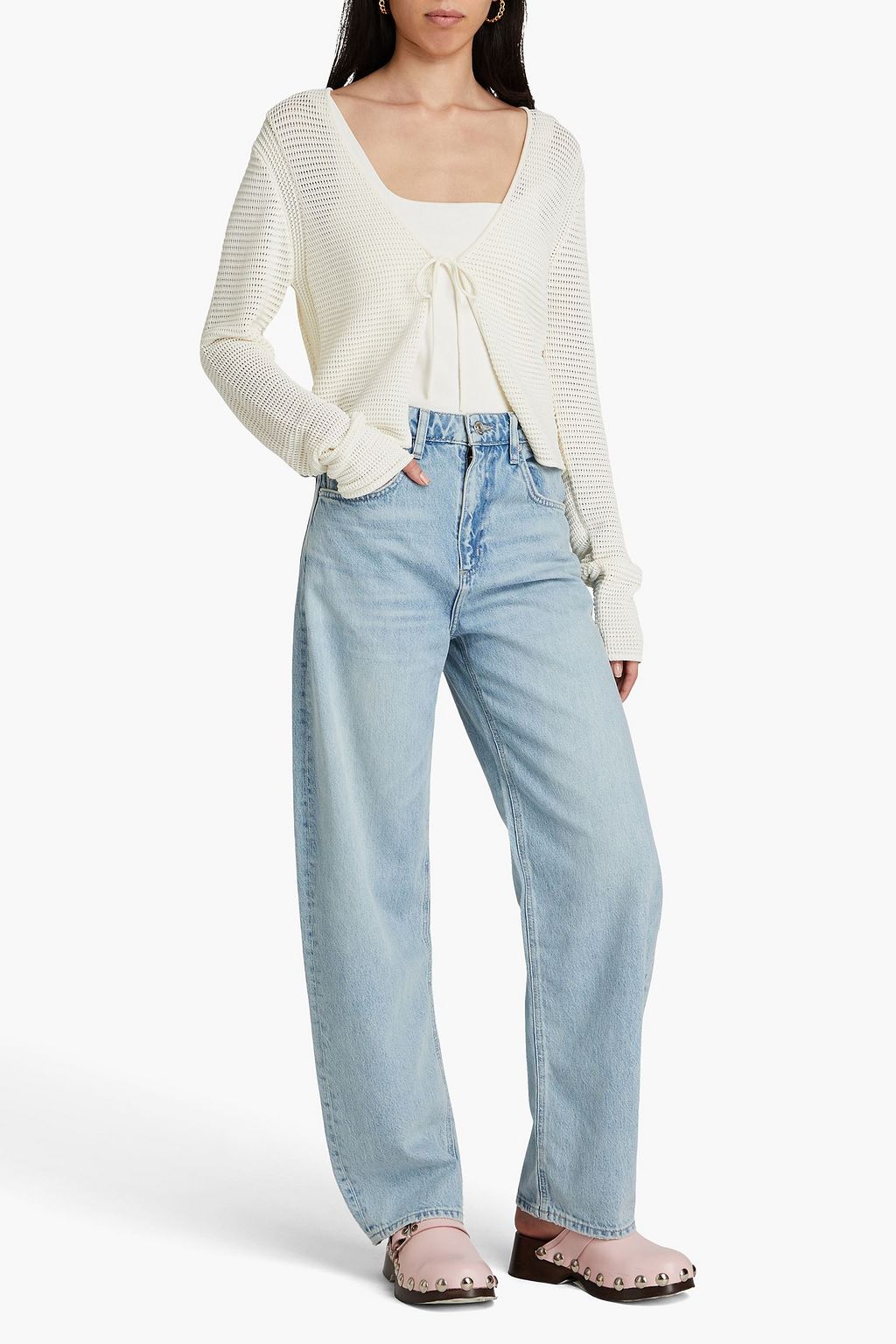 FRAME High-rise tapered jeans
