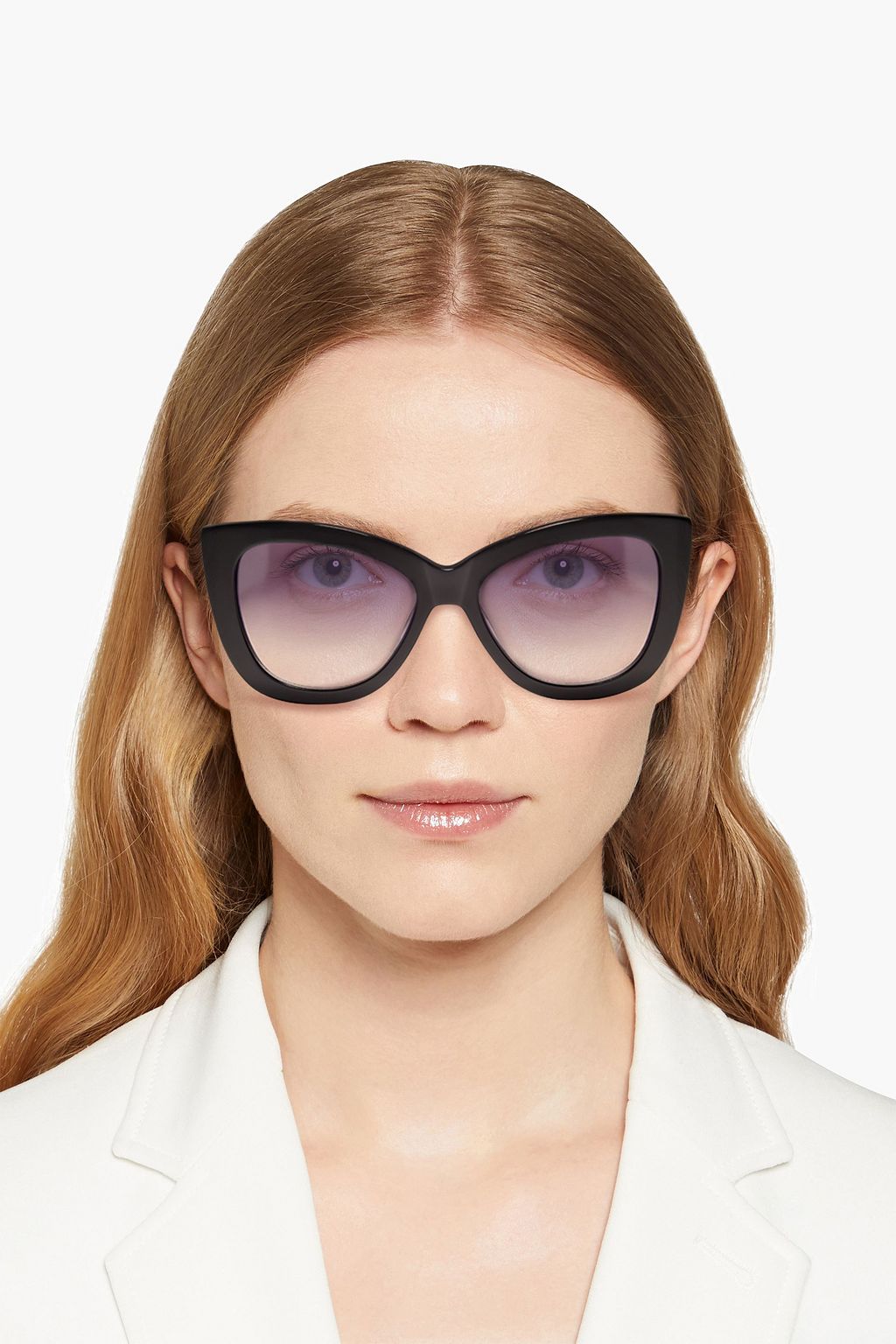 GANNI D-frame glittered acetate sunglasses