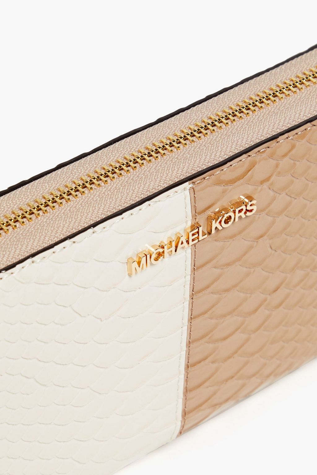 MICHAEL MICHAEL KORS Faux croc-effect leather wallet