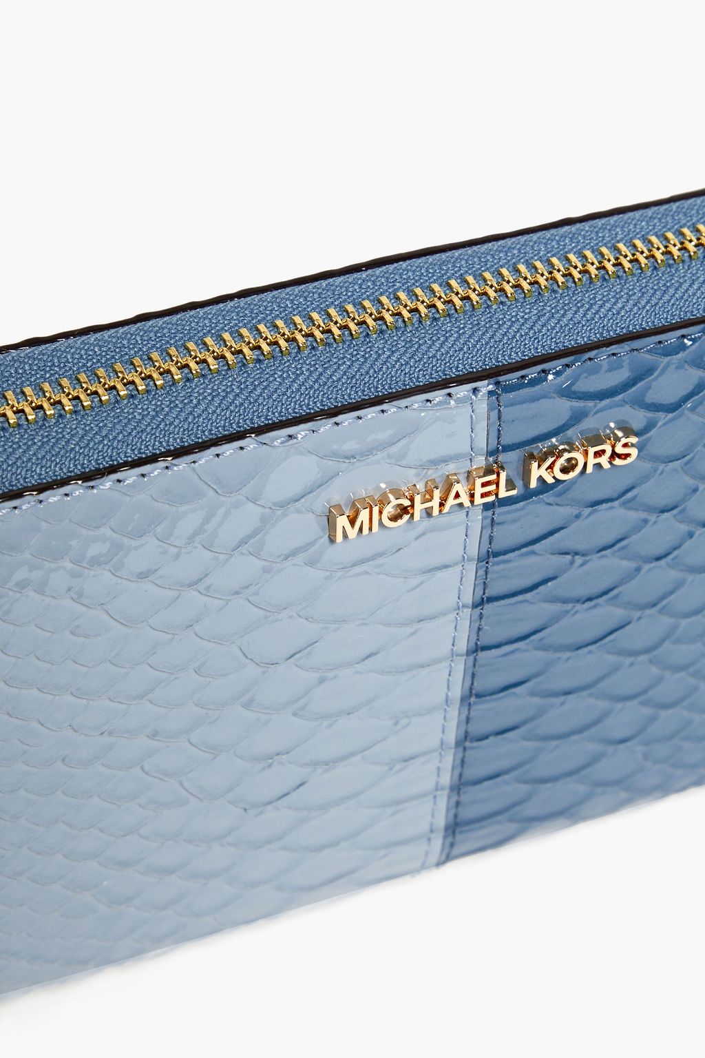 MICHAEL MICHAEL KORS Faux croc-effect leather wallet