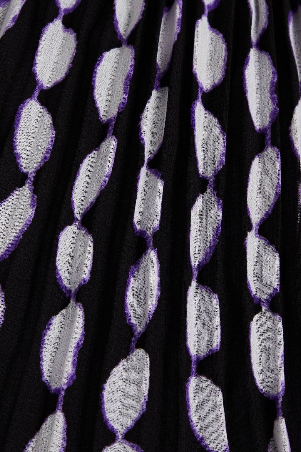 DIANE VON FURSTENBERG فستان "ميريام" طويل من الشيفون مزين بطبعات وكسرات