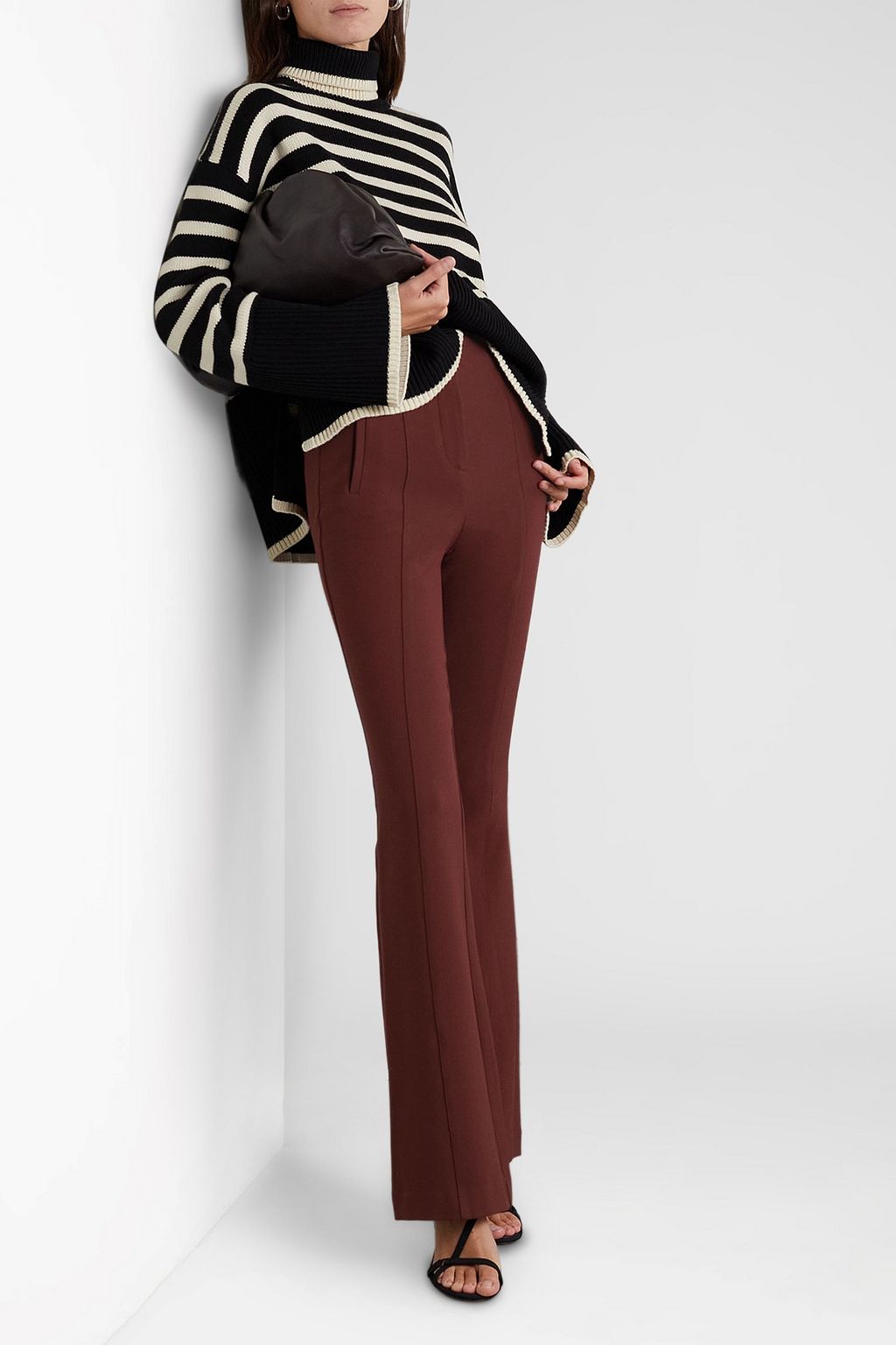 VERONICA BEARD Azariah stretch-crepe flared pants