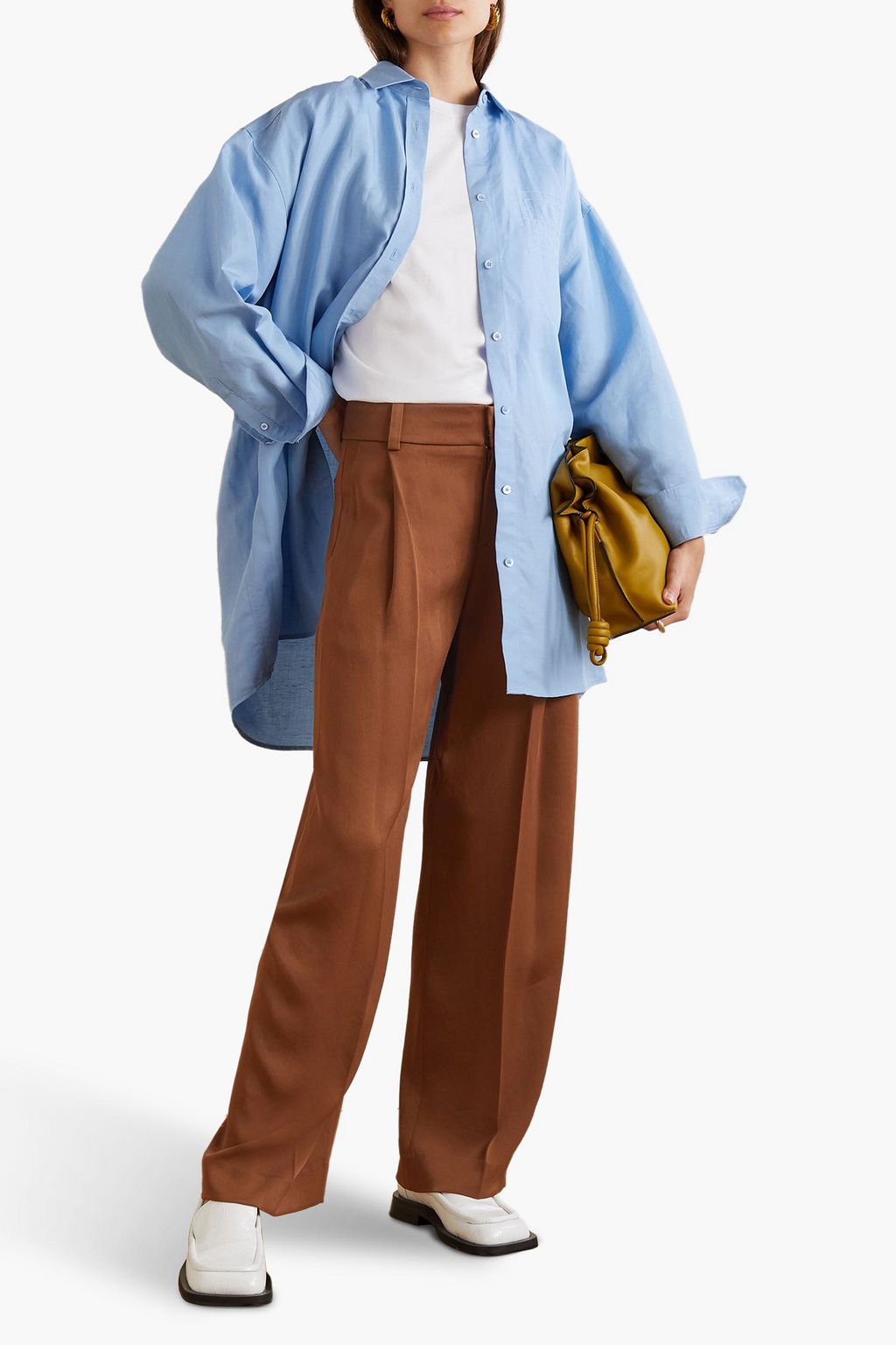VINCE. Crepe wide-leg pants
