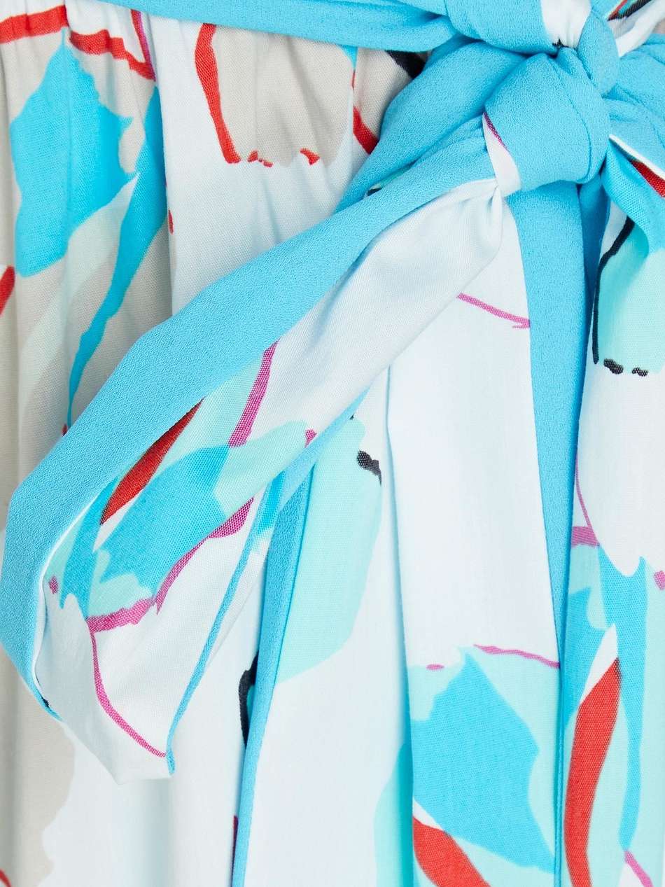 roxanna printed cotton-blend poplin midi wrap dress
