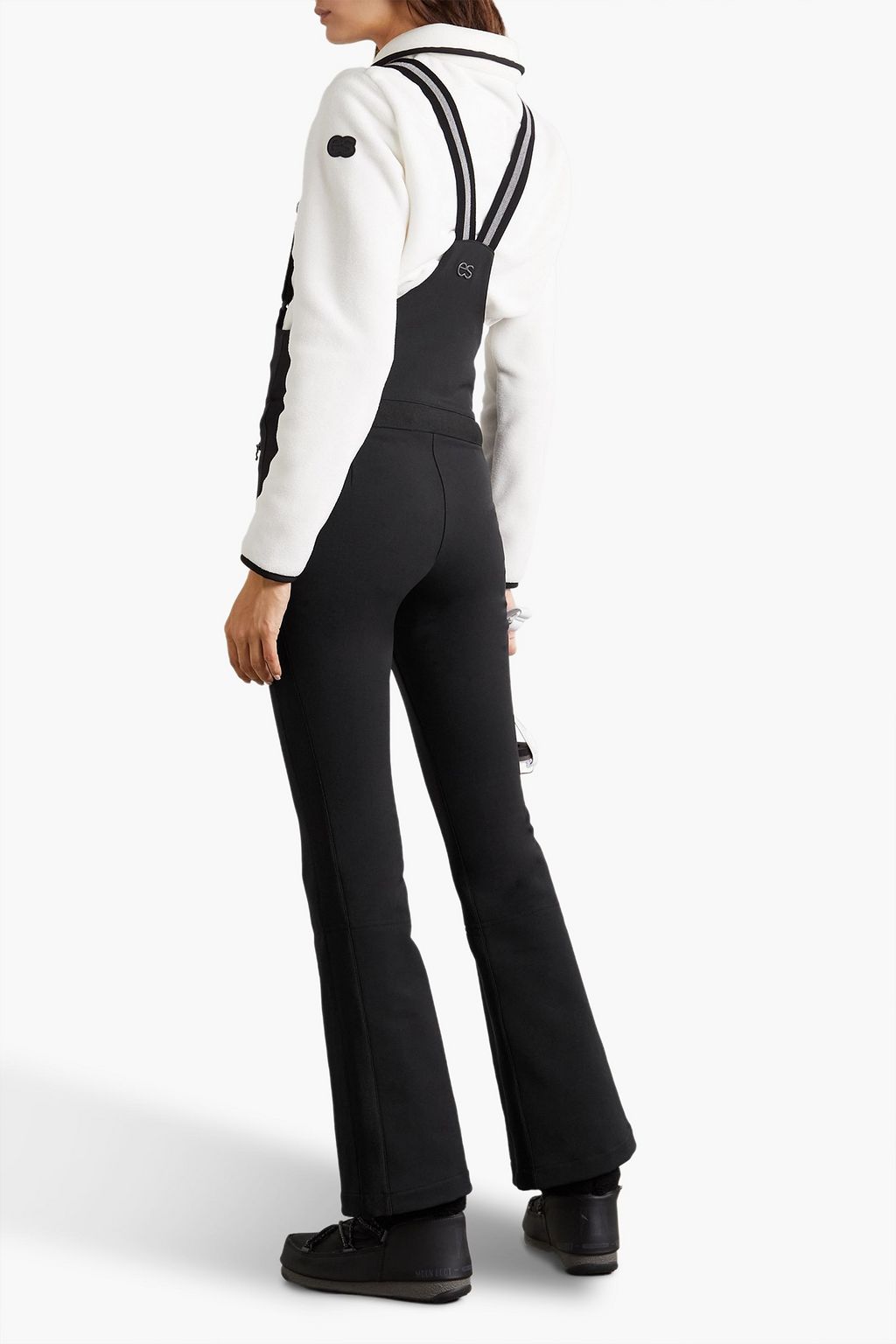 ERIN SNOW Kris striped bootcut ski salopettes