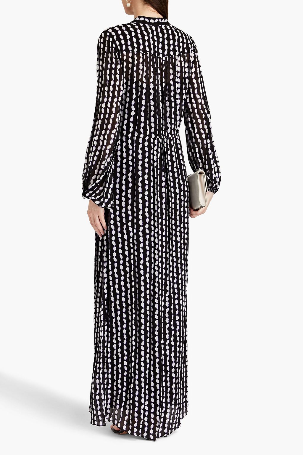 DIANE VON FURSTENBERG 프린트 시폰 맥시 드레스