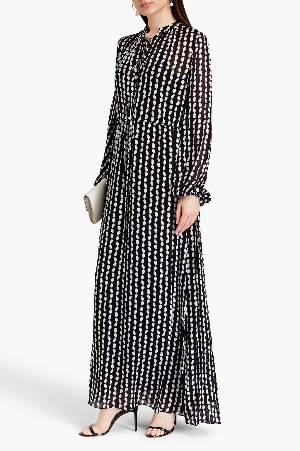 DIANE VON FURSTENBERG 프린트 시폰 맥시 드레스