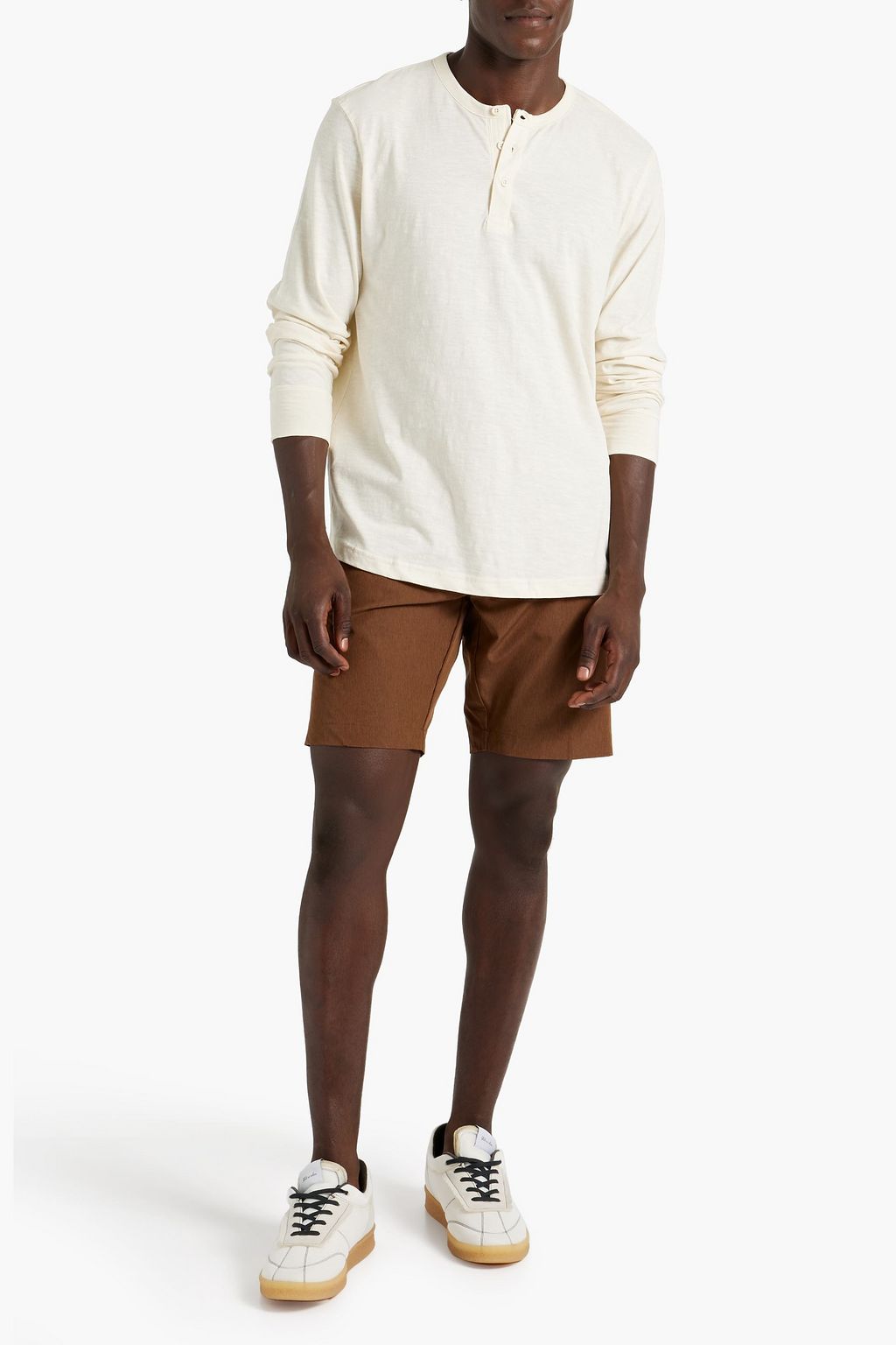 ONIA Slub cottonjersey Henley Tshirt THE