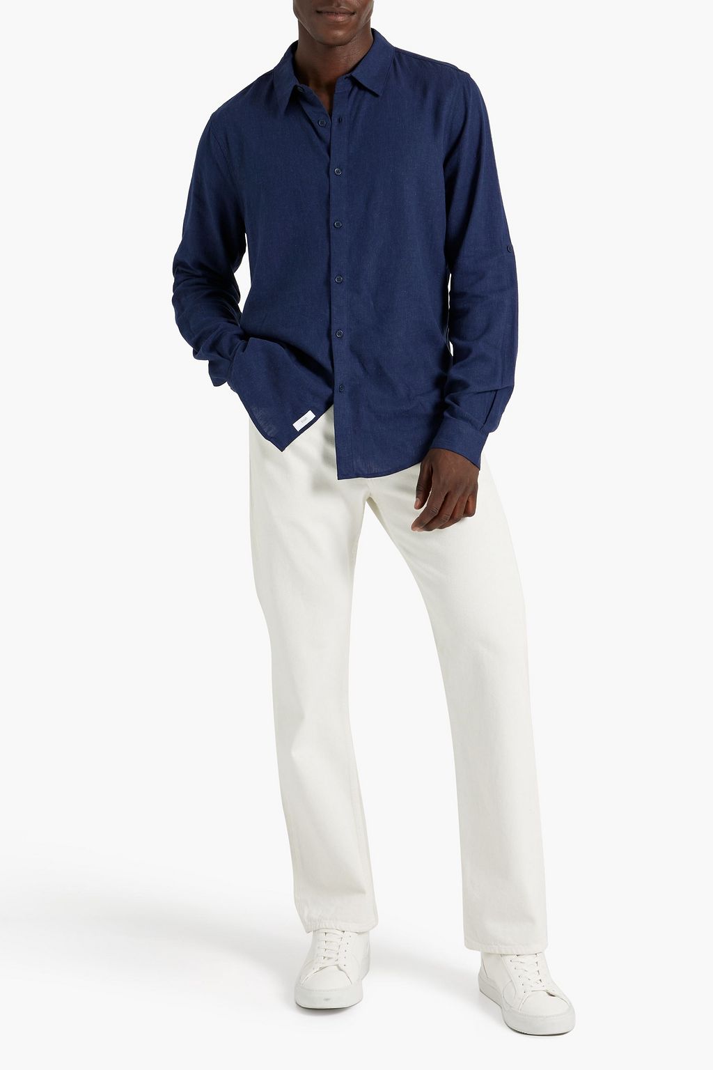 ONIA Linen-bend shirt