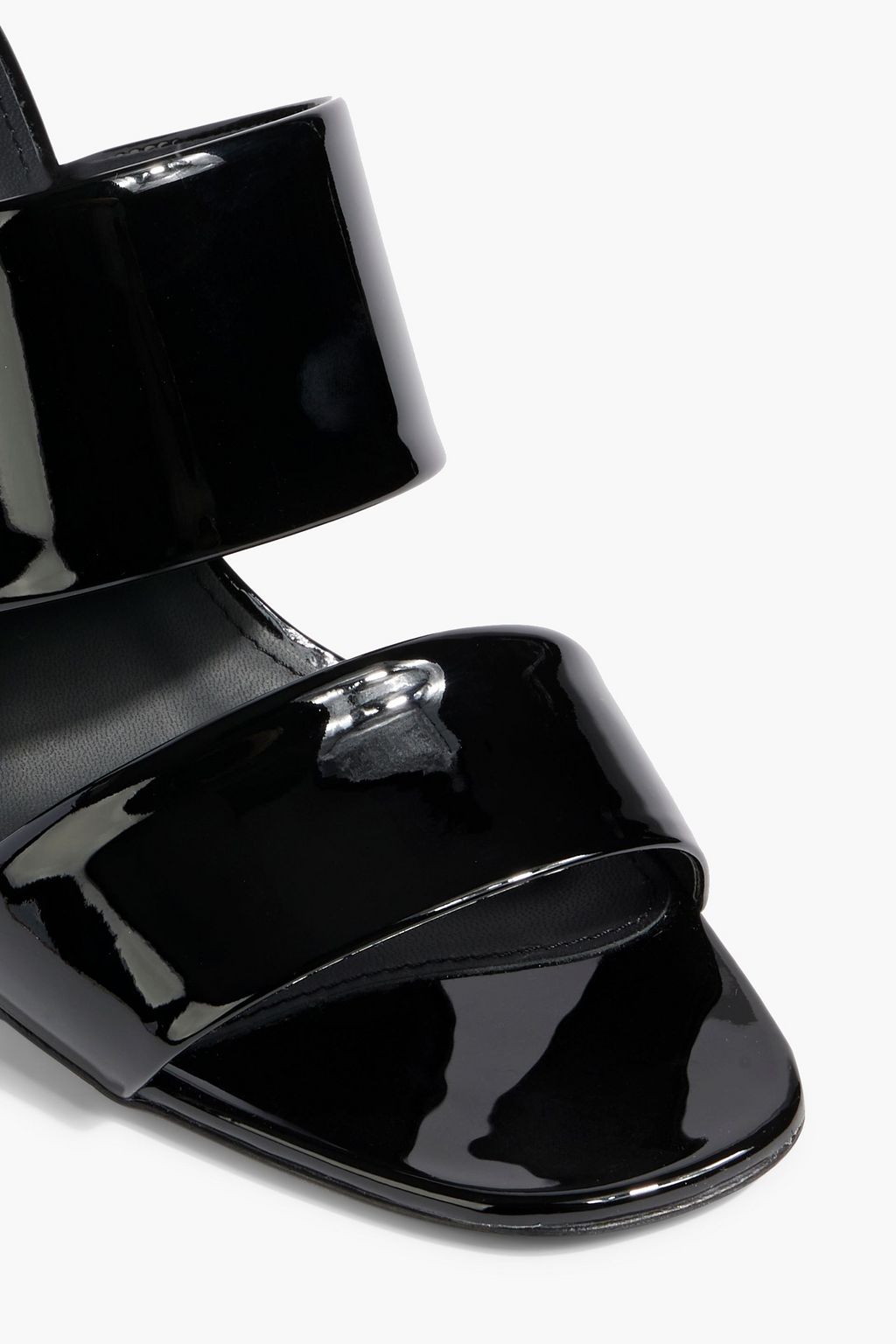 FERRAGAMO Lotten patent-leather mules