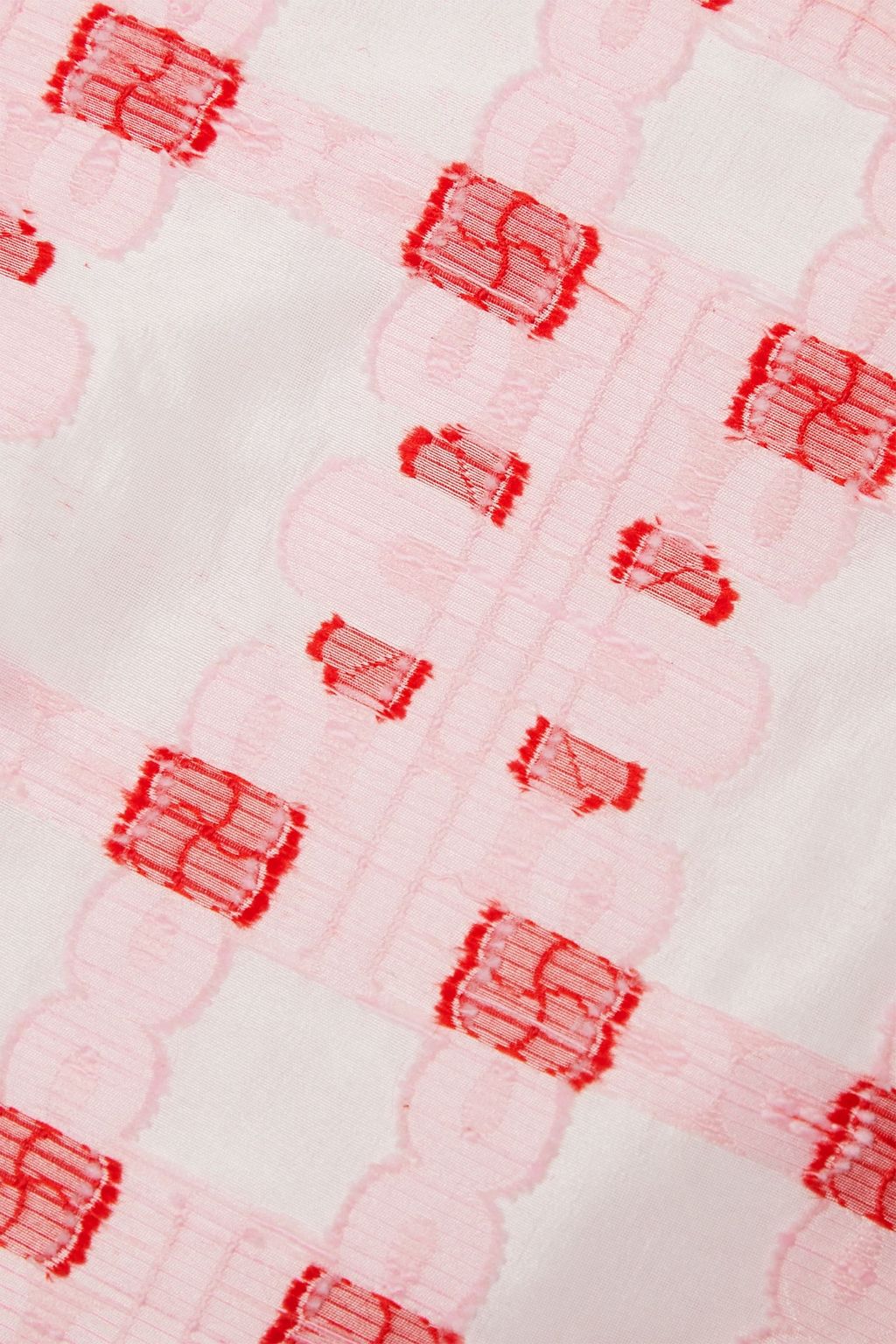 MINJUKIM Cropped fil coupé jacquard top