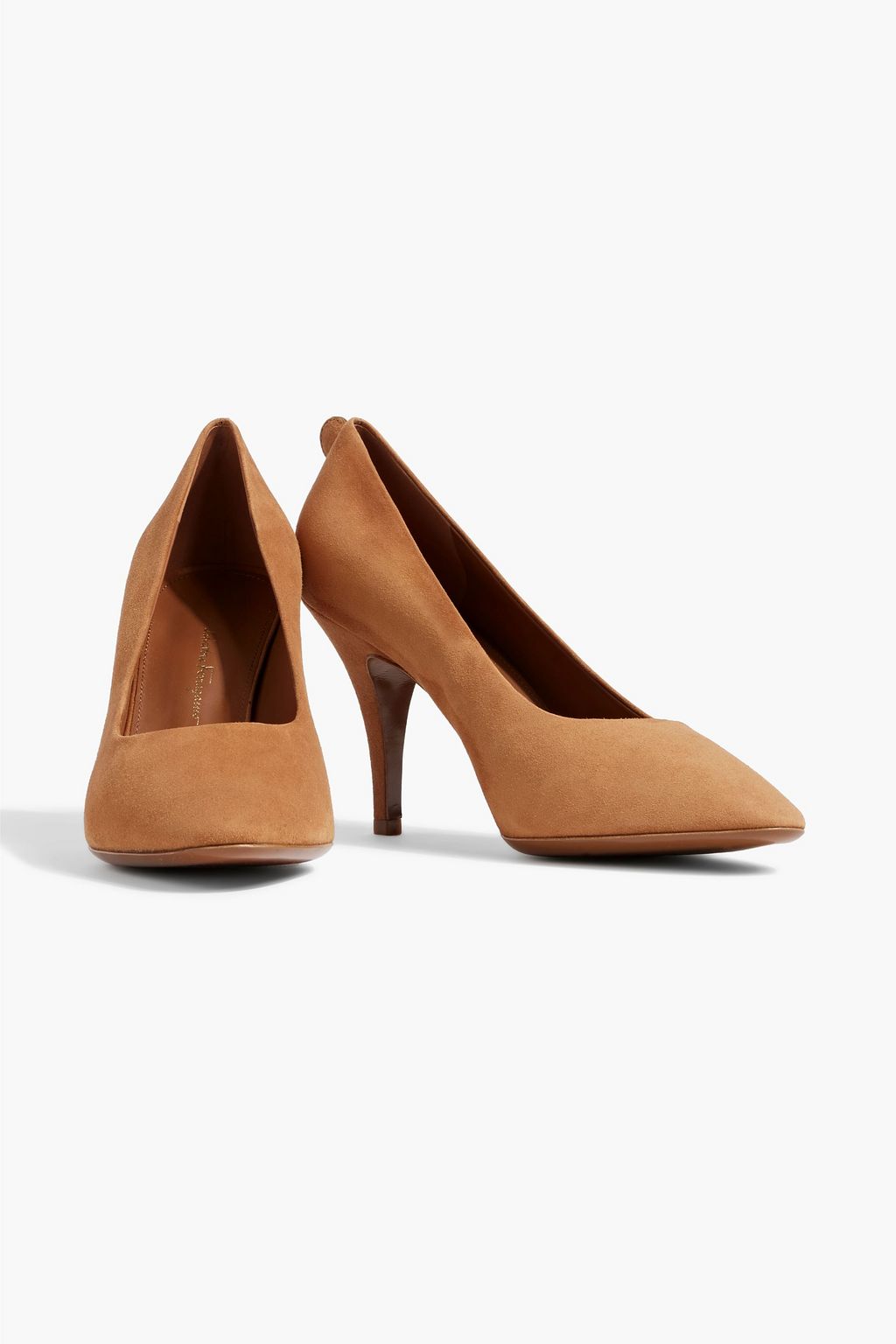 FERRAGAMO Judy 85 suede pumps