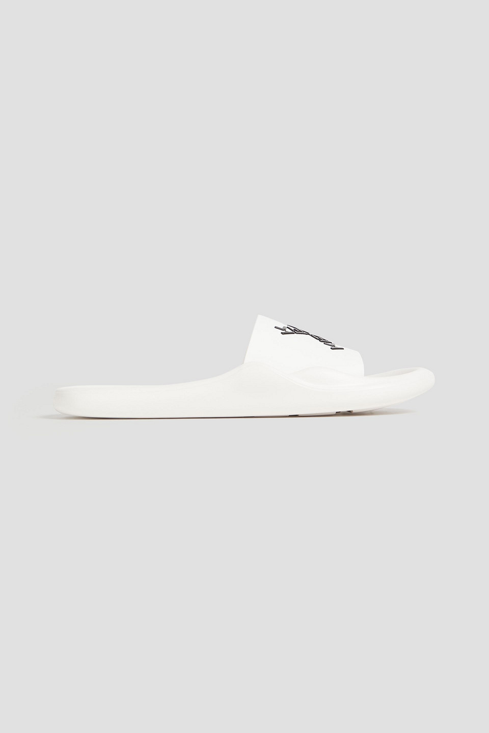 Kenzo Embellished Rubber Slides In White