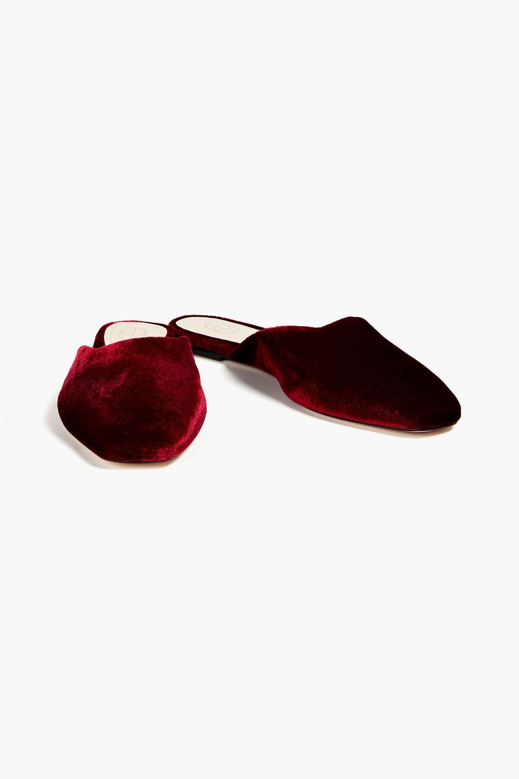 PORTE & PAIRE Velvet slippers